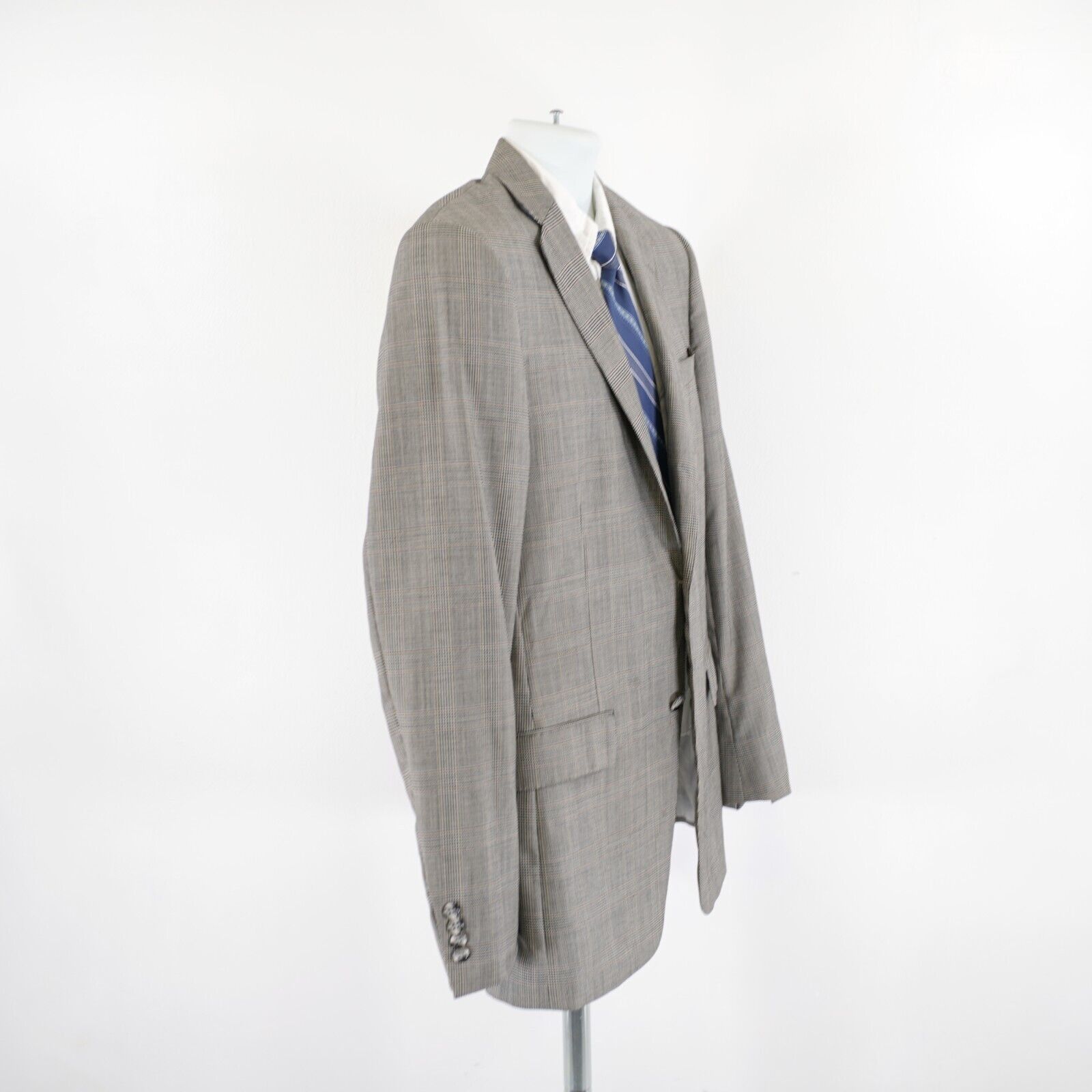 Hart Schaffner Marx Hart Schaffner Marx Wool Black Tan Glen Plaid Blazer 38R 2 B Size 38R - 7 Thumbnail