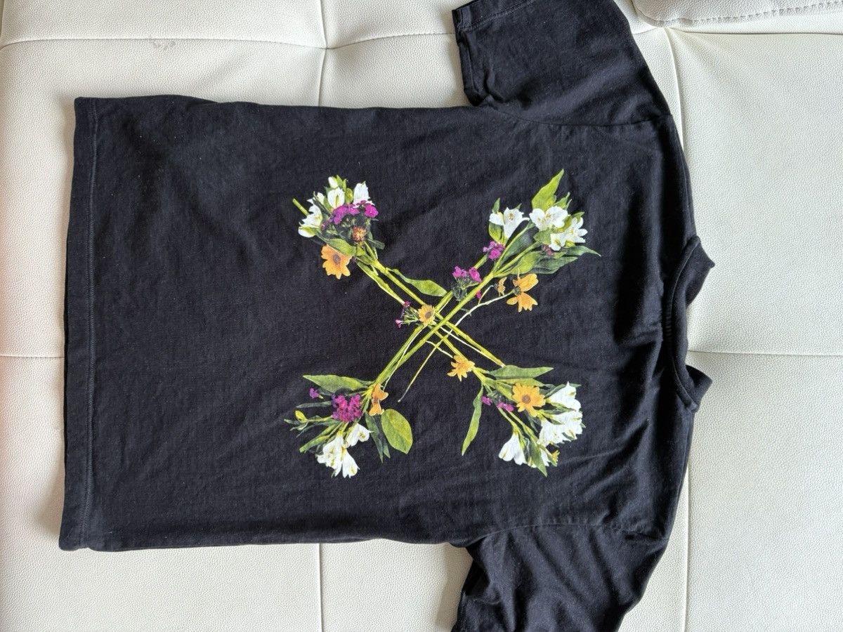 Off-White Off-White Floral Arrow T-Shirt – SS20 Size XXS / US 00 / IT 34 - 4 Thumbnail