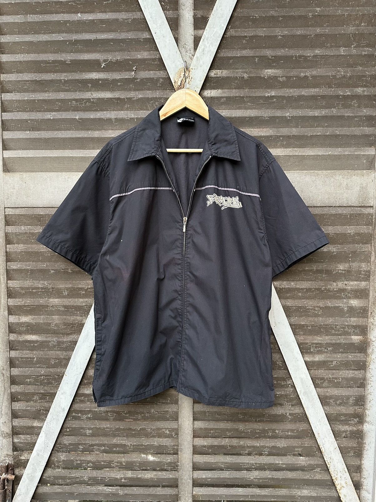 Vintage 🛹Vintage Dack Dive “SLIDE MIC” Baggy SKATE Shirt Size US L / EU 52-54 / 3 - 4 Thumbnail