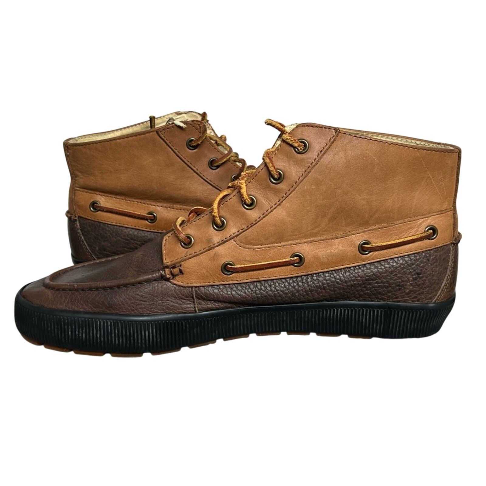 Polo Ralph Lauren Polo Ralph Lauren Delmont Mens 13 D Leather Chukka Boots Size US 13 / EU 46 - 4 Thumbnail