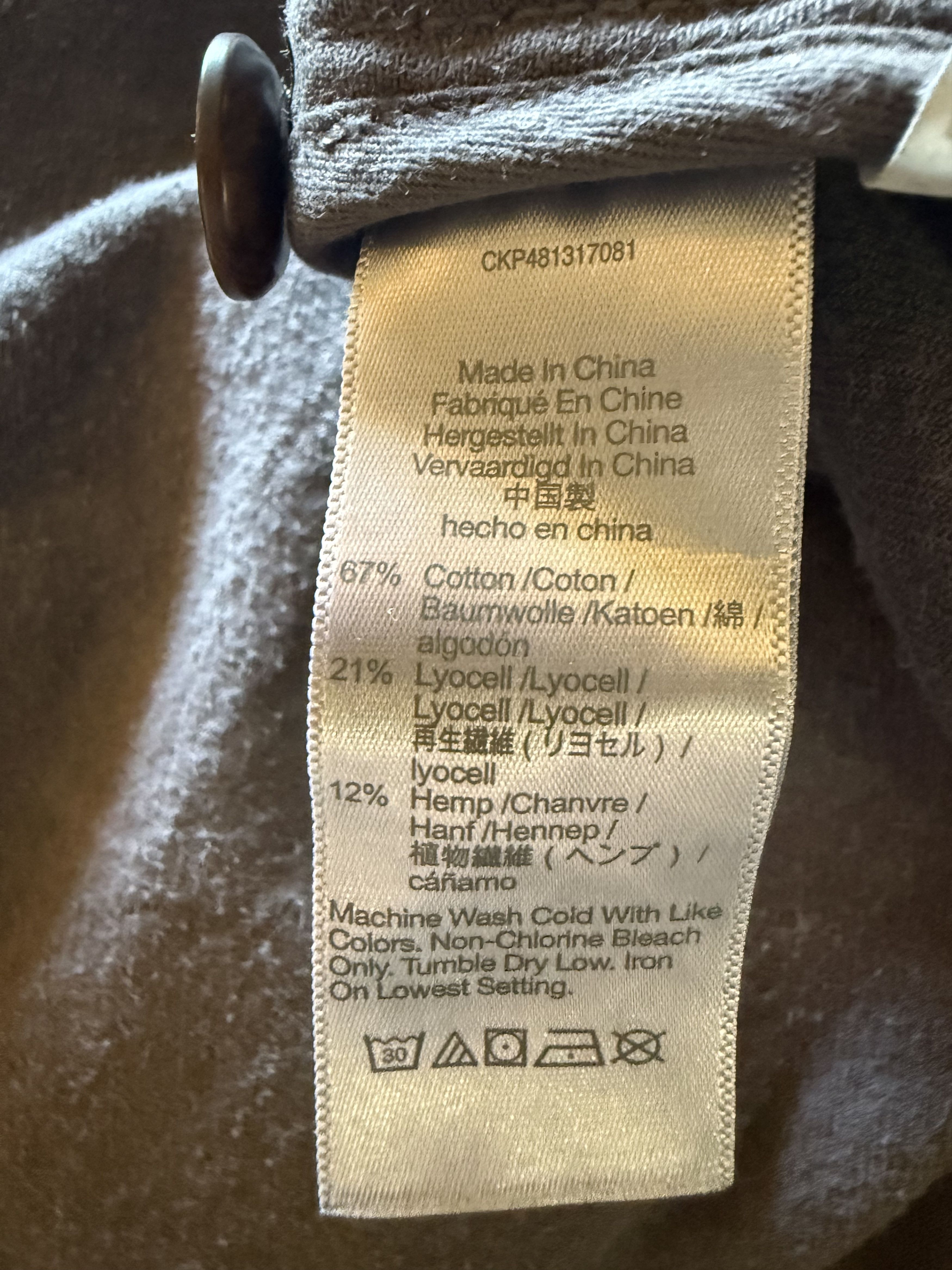 Madewell Madewell Cotton/Hemp Garment Dyed Gray Sport Coat XL Size 42R - 3 Thumbnail