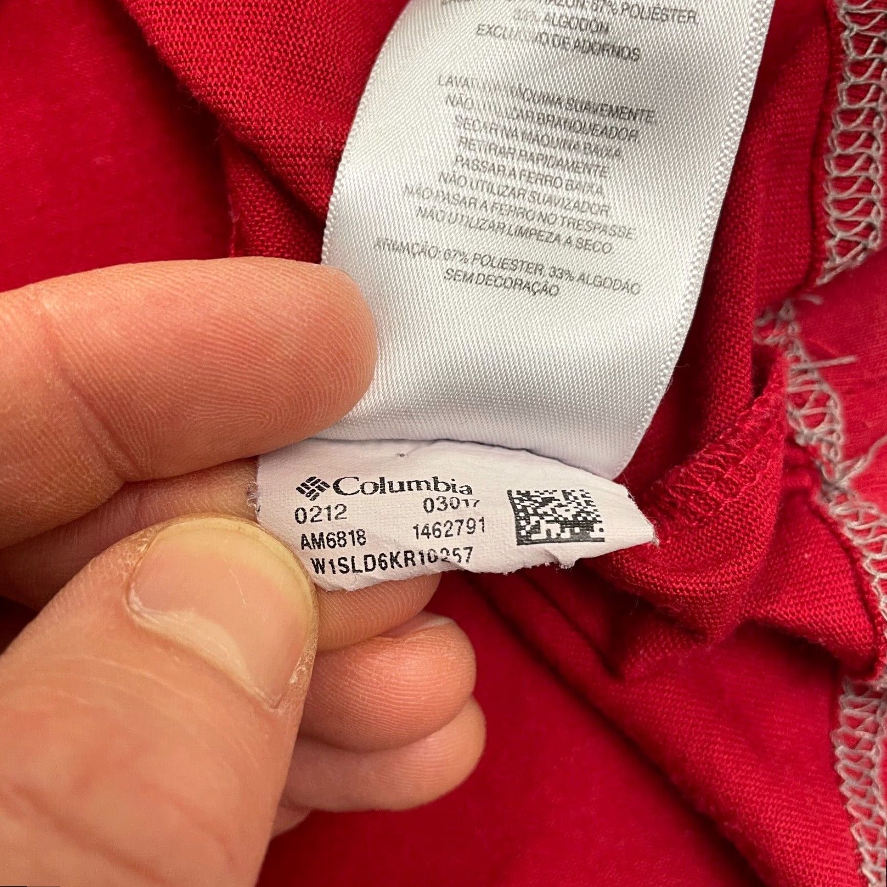 Vintage Columbia Mens Red Omni Wick Shirt Long Sleeve Crew Neck Outdoor Top Size US L / EU 52-54 / 3 - 6 Thumbnail
