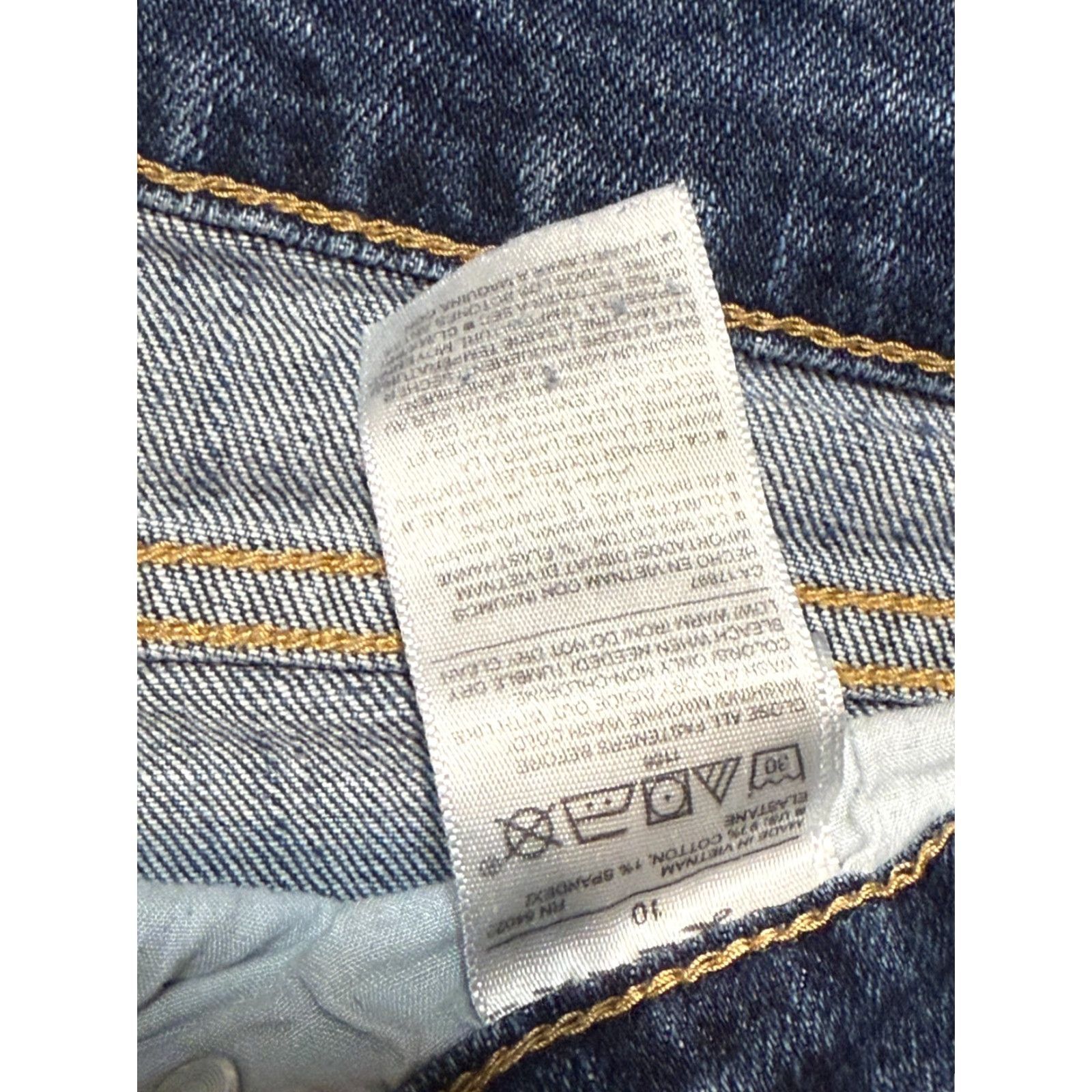Old Navy Old Navy Jeans Women's 10 Blue Denim Boyfriend Medium Wash Mid Rise Regular Inseam 26 in 5-Pocket Size 32" / US 10 / IT 46 - 5 Thumbnail