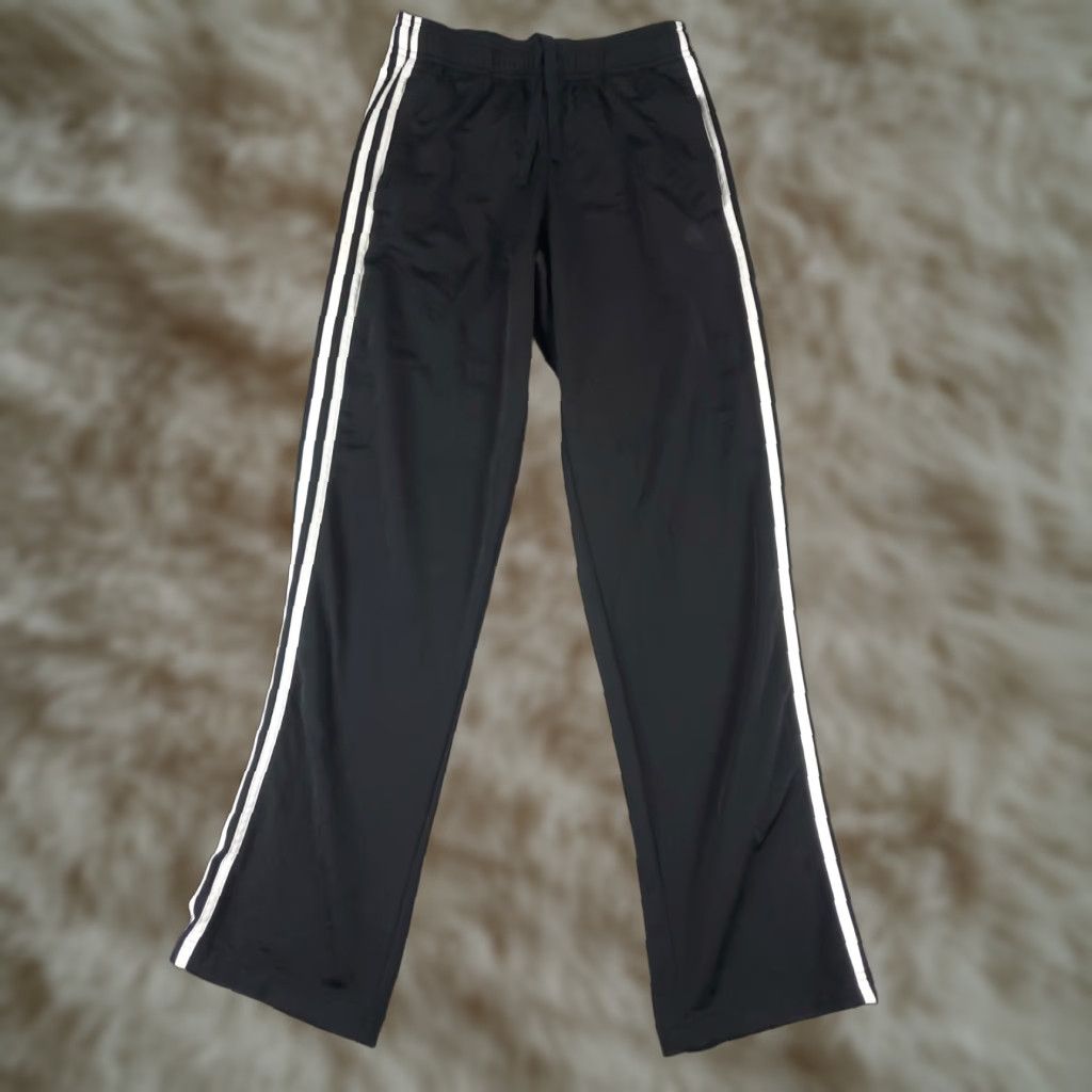Adidas Adidas Pants Mens Small Black Running Track Sweatpants Joggers Size US 29 - 1 Thumbnail