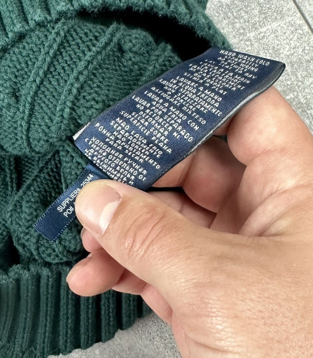 Polo Ralph Lauren Women’s Polo Ralph Lauren Sport V-Neck Cable-Knit Sweater Size L / US 10 / IT 46 - 8 Thumbnail