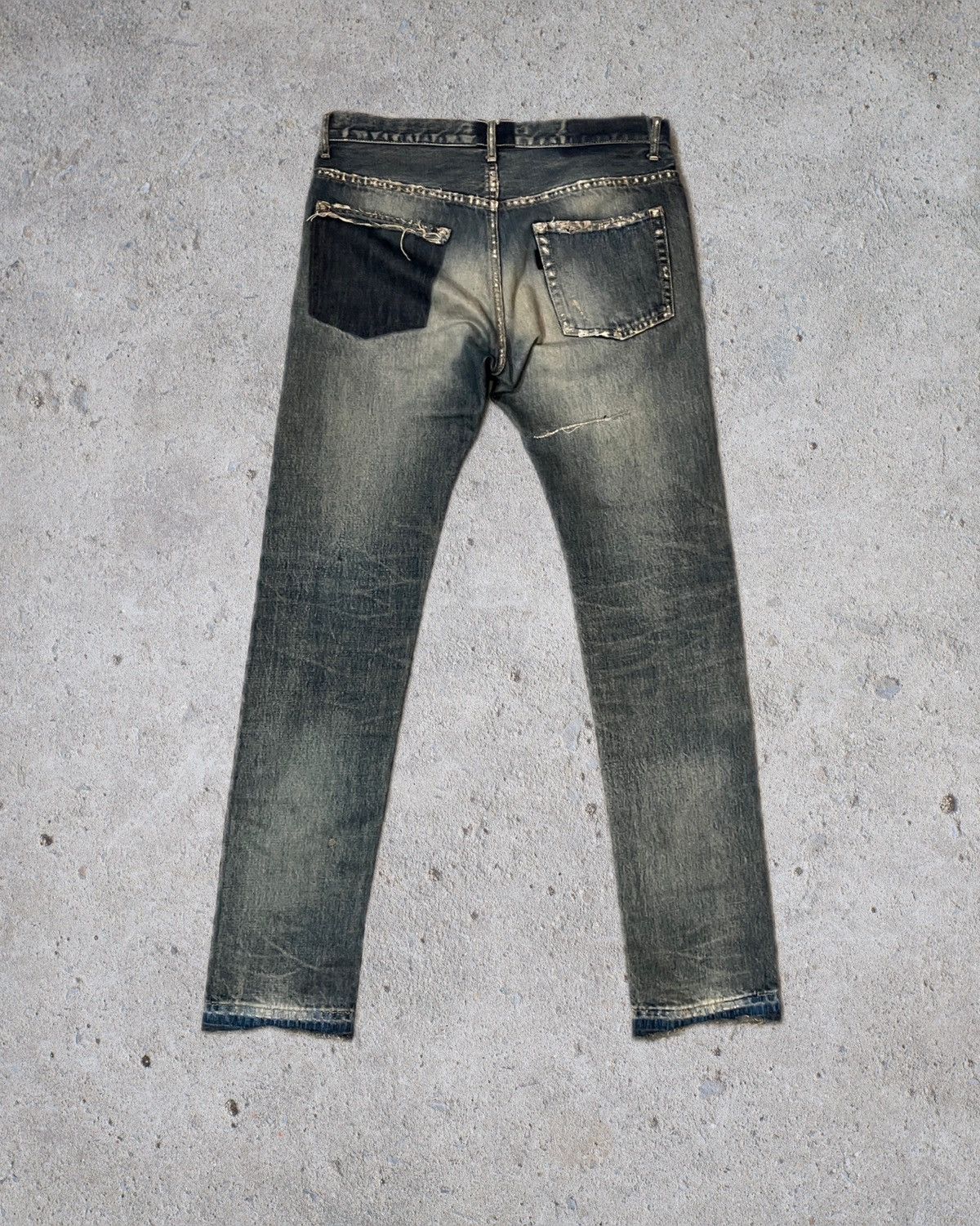 Jun Takahashi × Undercover SS10 Undercover Blue Yarn 68 Denim Size US 30 / EU 46 - 3 Thumbnail