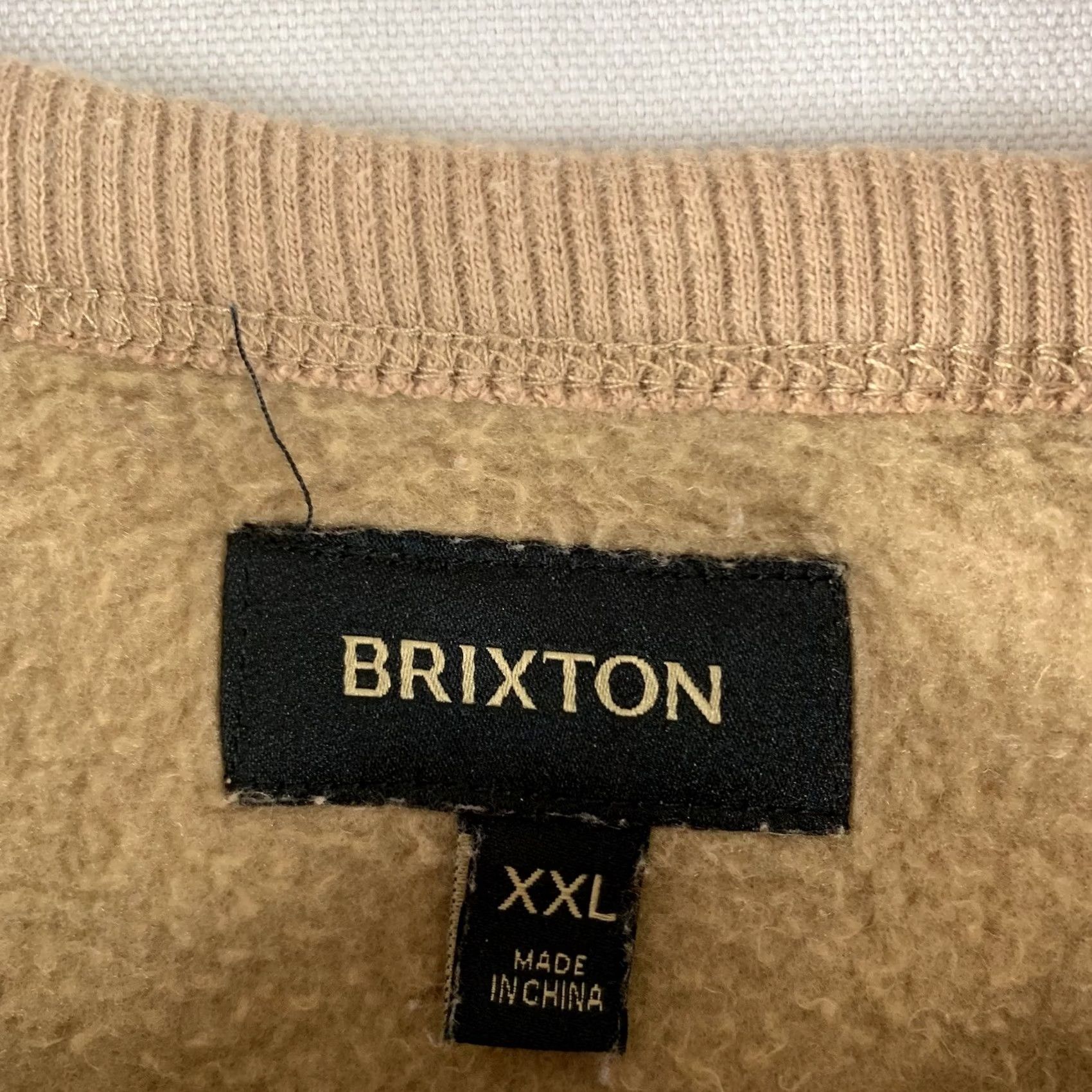 Brixton VINTAGE Brixton Womens Cut Off Crewneck Sweater XXL Brown Long Sleeve Size XXL / US 16-18 / IT 52-54 - 2 Thumbnail
