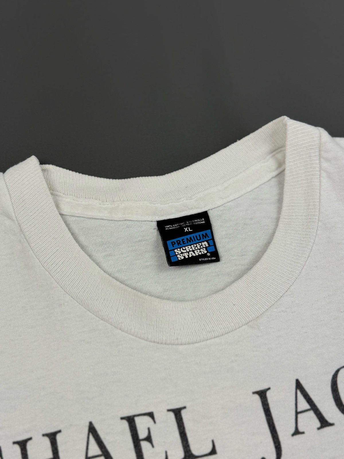 Band Tees × Michael Jackson × Vintage 1992 Vintage Michael Jackson Wembley Stadium Rare T-Shirt Size US XL / EU 56 / 4 - 8 Thumbnail