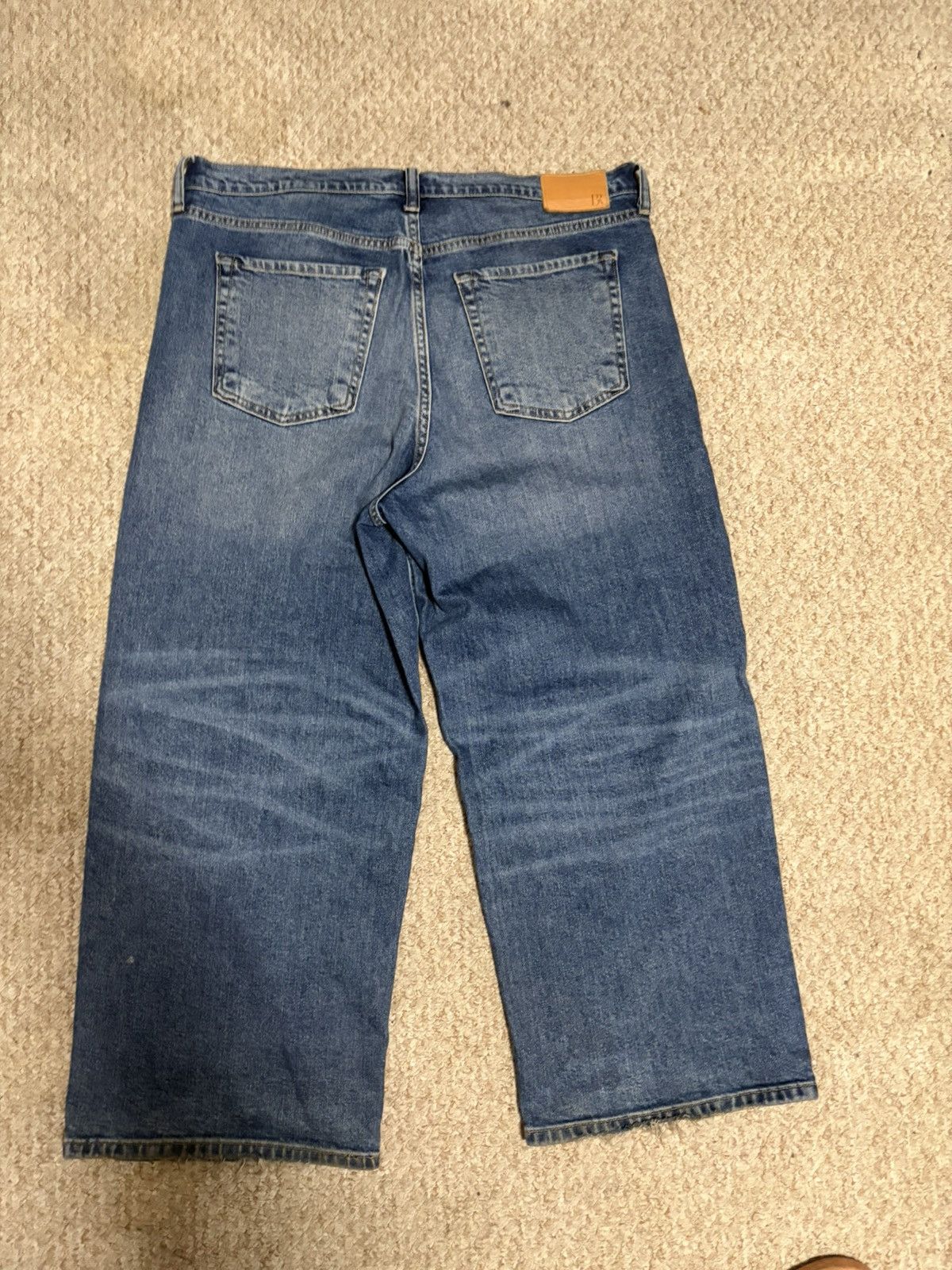 Banana Republic Blue Baggy Denim Size US 33 - 3 Thumbnail