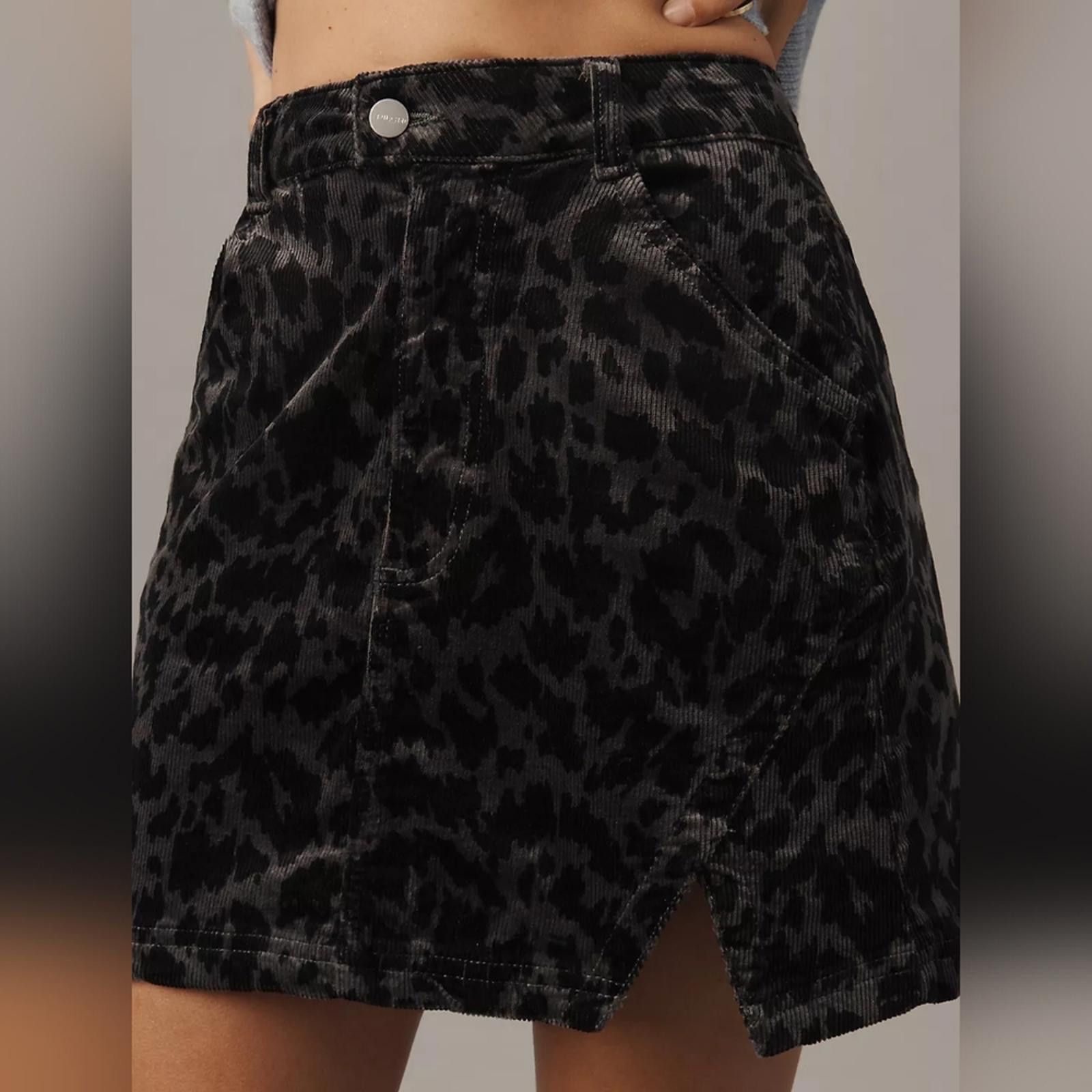 Designer Pilcro Corduroy Mini Skirt Size 36" / US 14 / IT 50 - 8 Thumbnail
