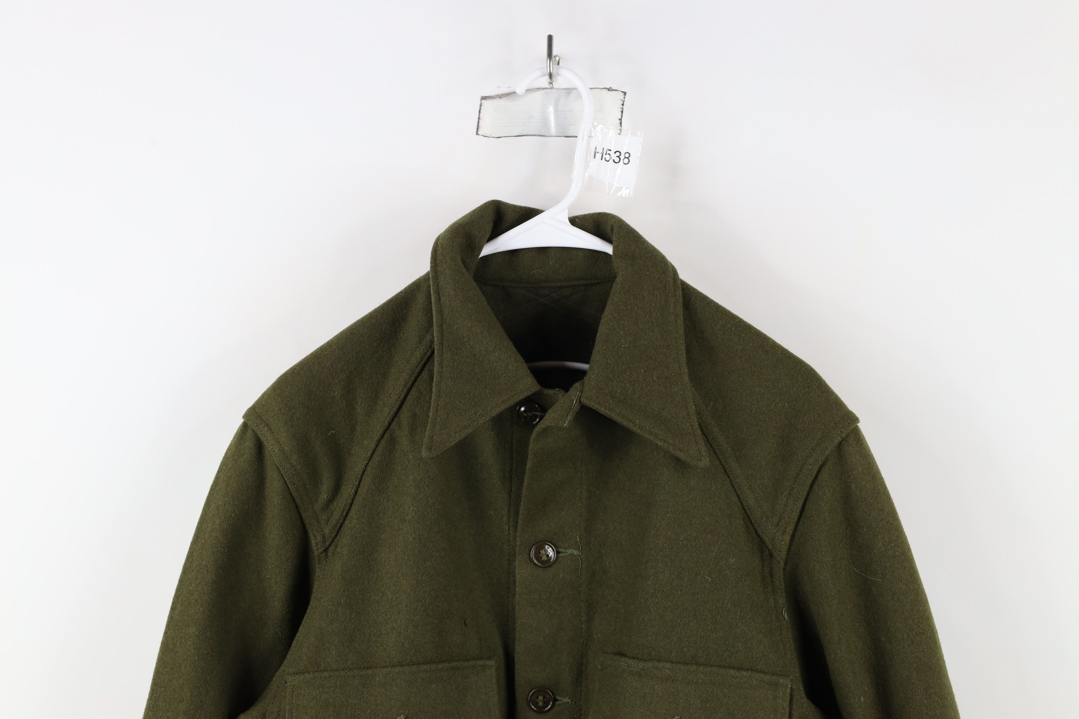 Vintage Vintage 50s Korean War Wool Combat Field Jacket Green USA Size US M / EU 48-50 / 2 - 2 Thumbnail