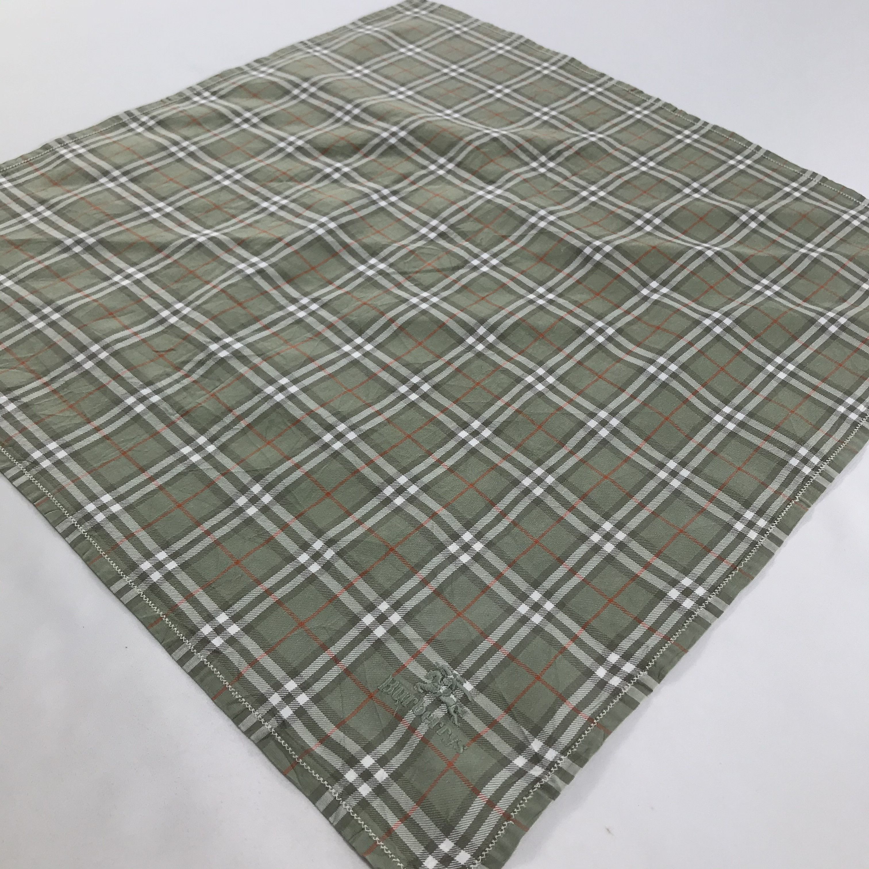 Burberry × Vintage Burberry Bandana / Handkerchief / Neckerchief - S1559 Size ONE SIZE - 2 Thumbnail