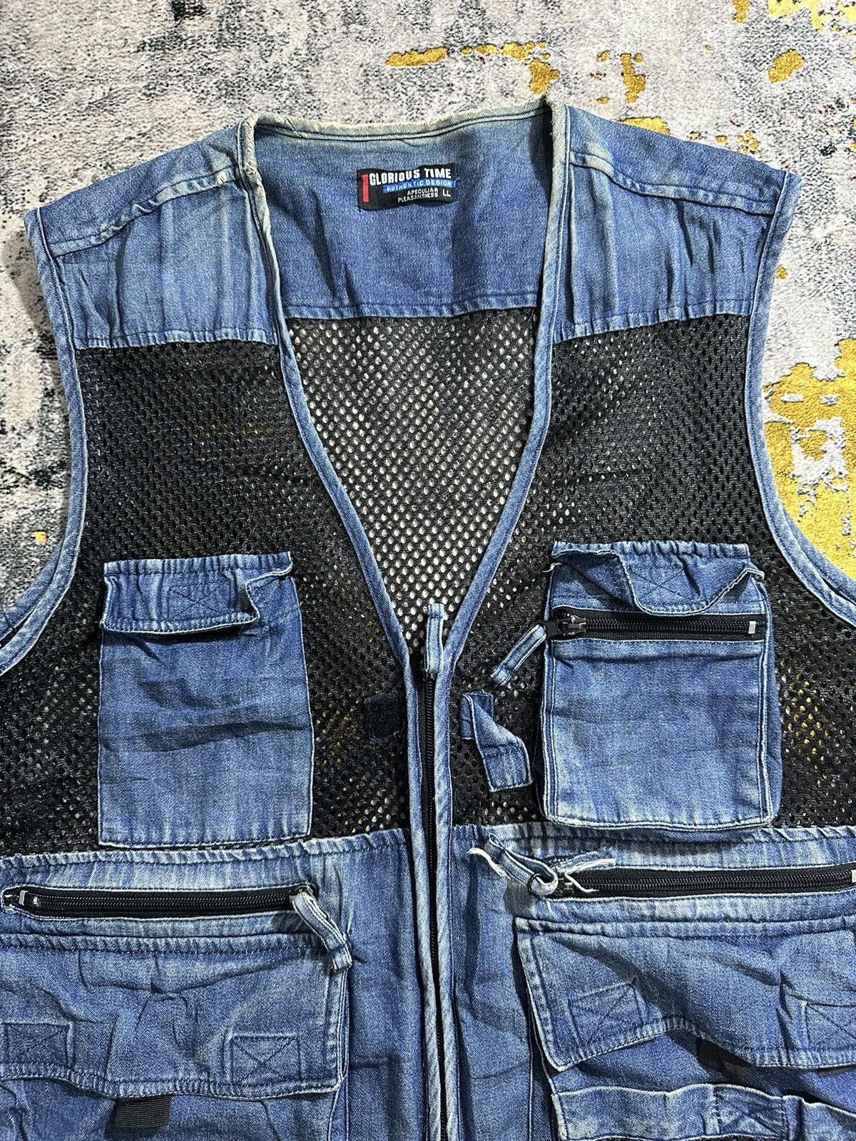 Japanese Brand CRAZY FADED FISHNET VEST TACTICAL GLORIOUS I6W9 LGB STYLE Size US XL / EU 56 / 4 - 2 Thumbnail