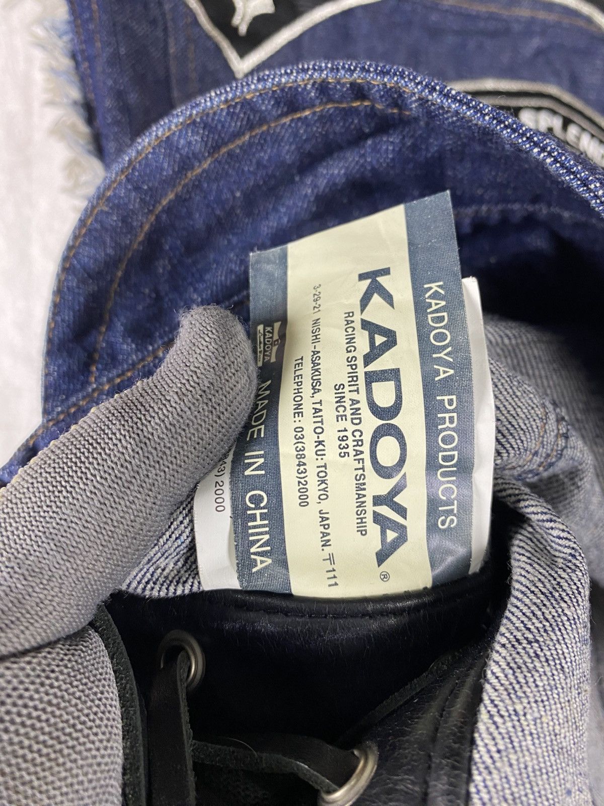 Kadoya KADOYA Kazeyoubi Biker Denim Leather Side Lace Motorcycle Size US M / EU 48-50 / 2 - 15 Thumbnail