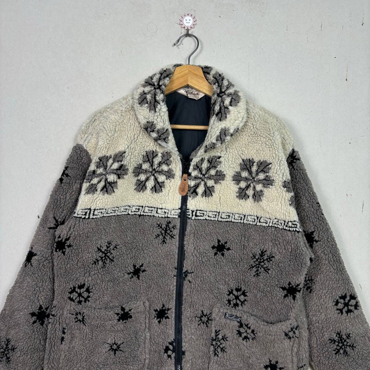 Woolrich Woolen Mills Vintage Woolrich Snowflake Sherpa Fleece Jacket Asics Size M Size US M / EU 48-50 / 2 - 3 Thumbnail