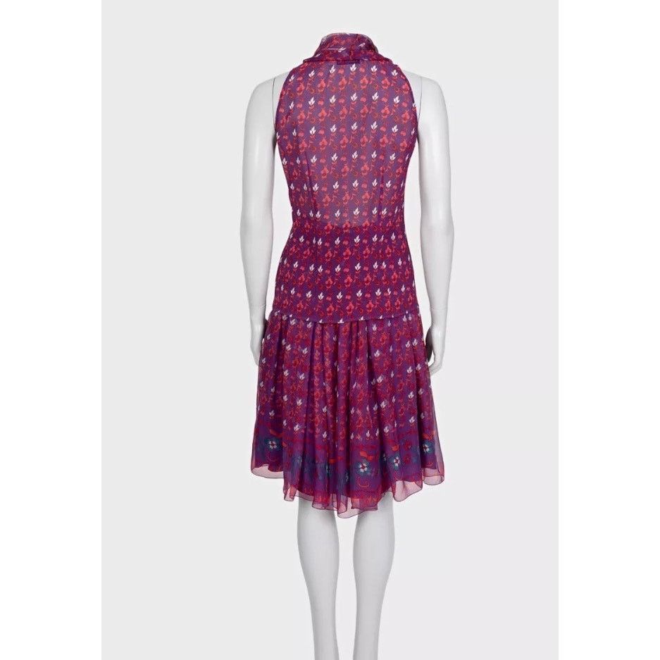 Dior Christian Dior Elegant Purple Silk Suit - Size L Size M / US 6-8 / IT 42-44 - 3 Thumbnail