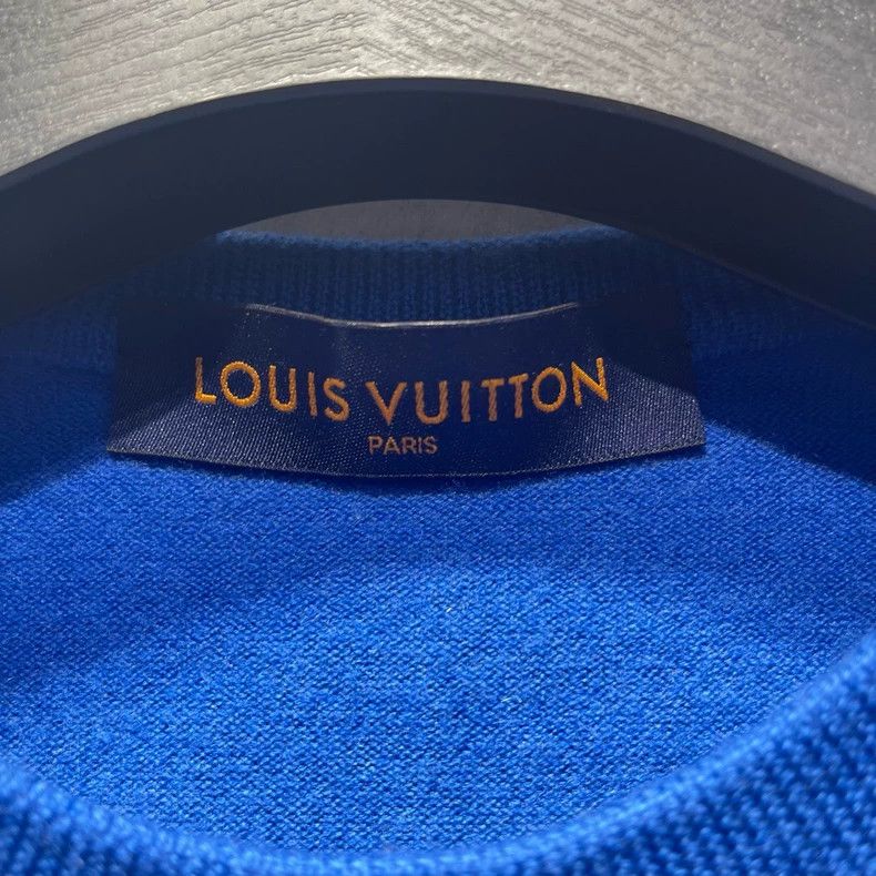 Louis Vuitton LOUIS VUITTON Blue sky and white clouds knitted short sleev Size US S / EU 44-46 / 1 - 3 Thumbnail