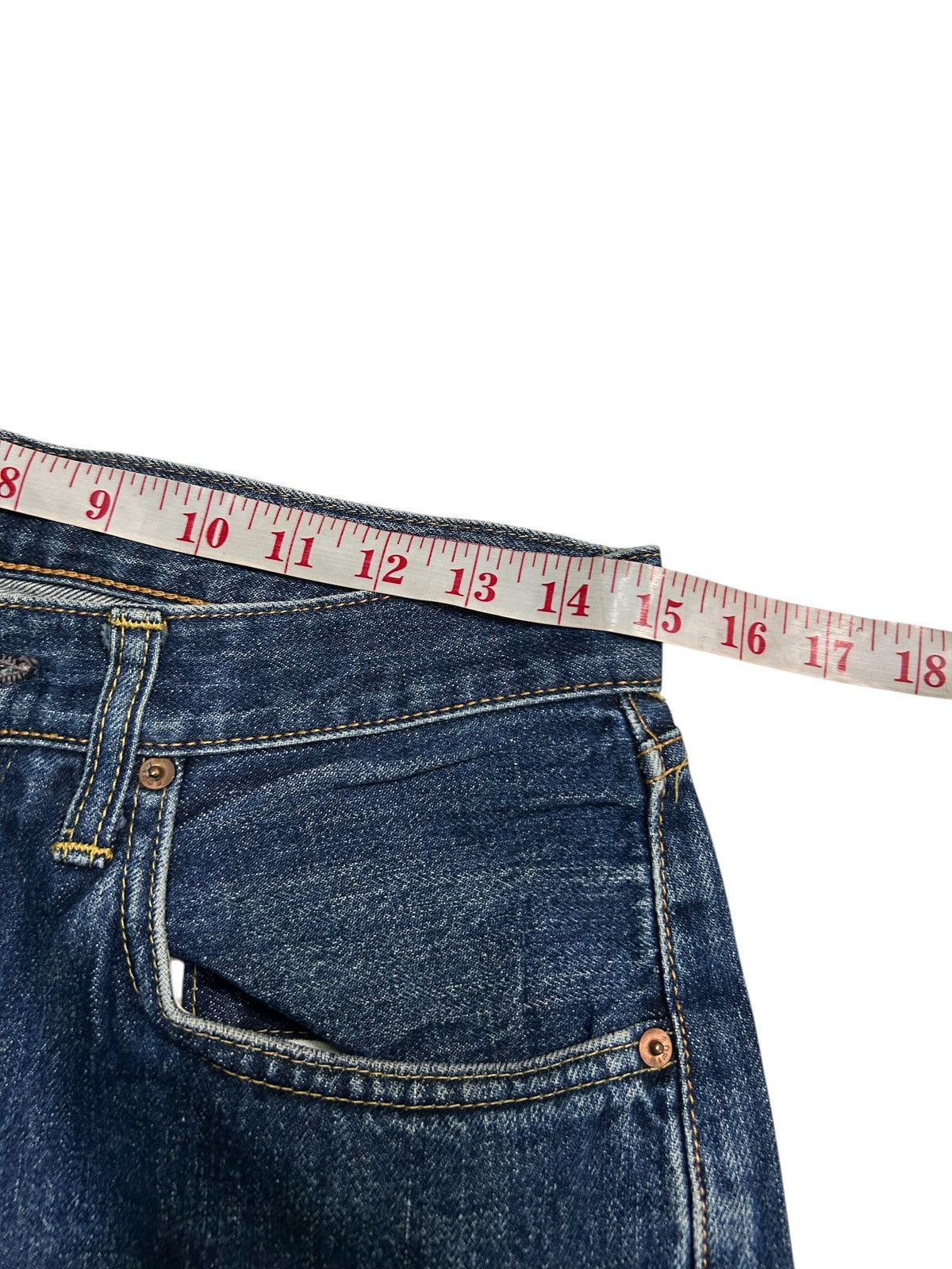 Japanese Brand × Kapital × Vintage Edwin Selvedge Baggy Japanese vtg Denim Jeans Size US 30 / EU 46 - 12 Thumbnail