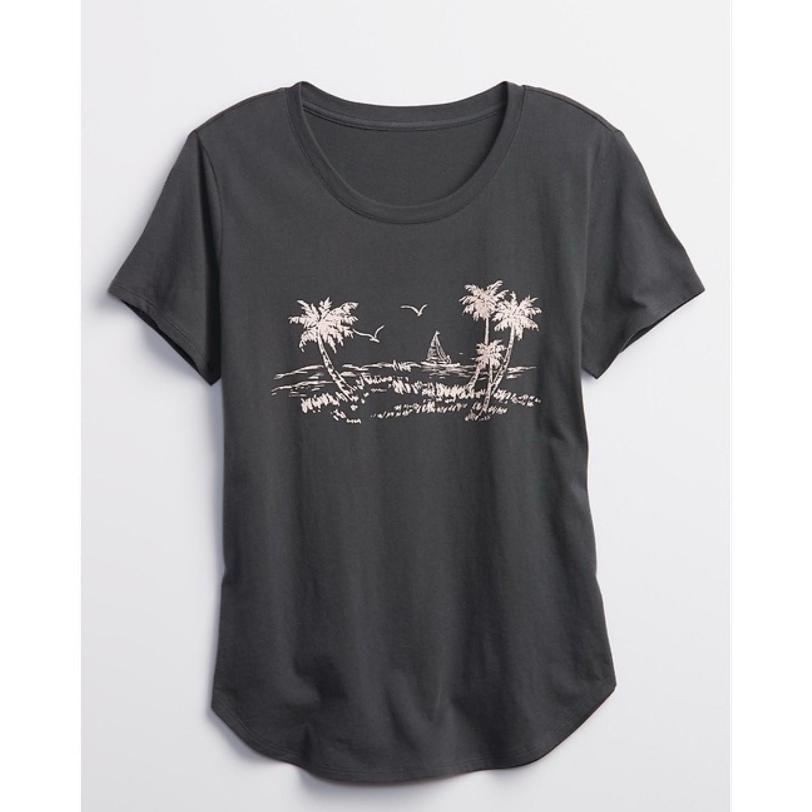 Gap Gap Factory charcoal tropical beach T-shirt Size XXL Size XXL / US 16-18 / IT 52-54 - 2 Thumbnail