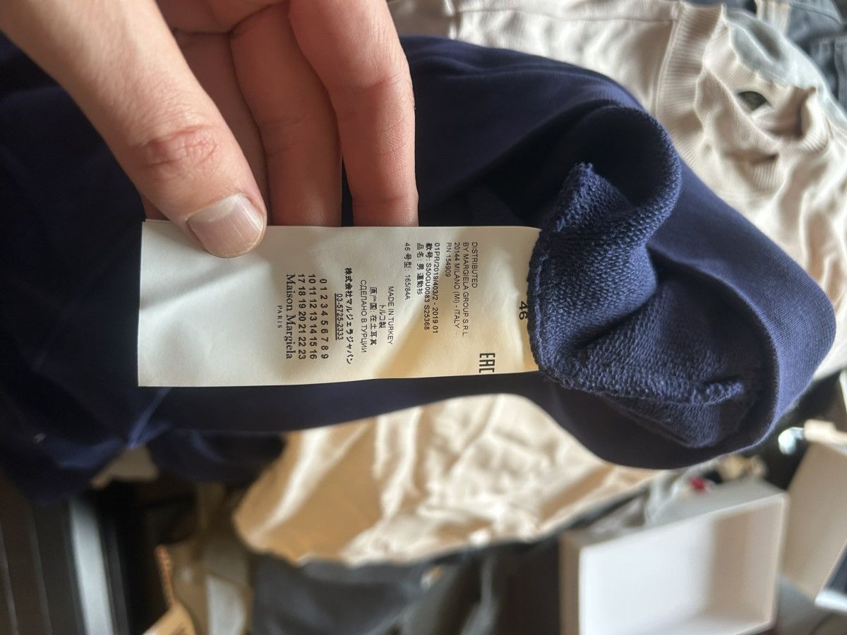 Maison Margiela Maison Margiela Deep Blue Hoodie with Stereotype Patch Size US S / EU 44-46 / 1 - 8 Thumbnail