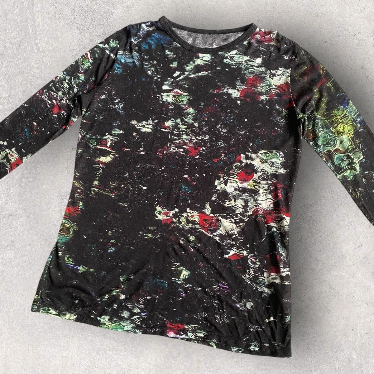 Yohji Yamamoto Noir AW20-21 Psychedelic Oversize L/S Size M / US 6-8 / IT 42-44 - 1 Thumbnail