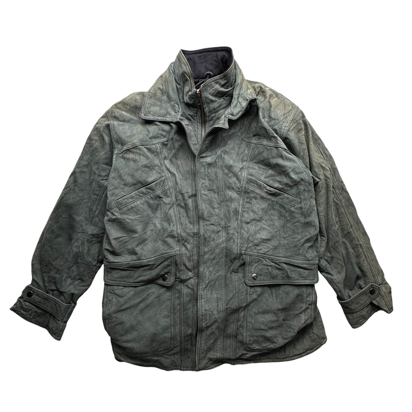 Other Vintage Aggio Thermolite Quilt Suede Leather Jacket Mens M Size US M / EU 48-50 / 2 - 1 Thumbnail