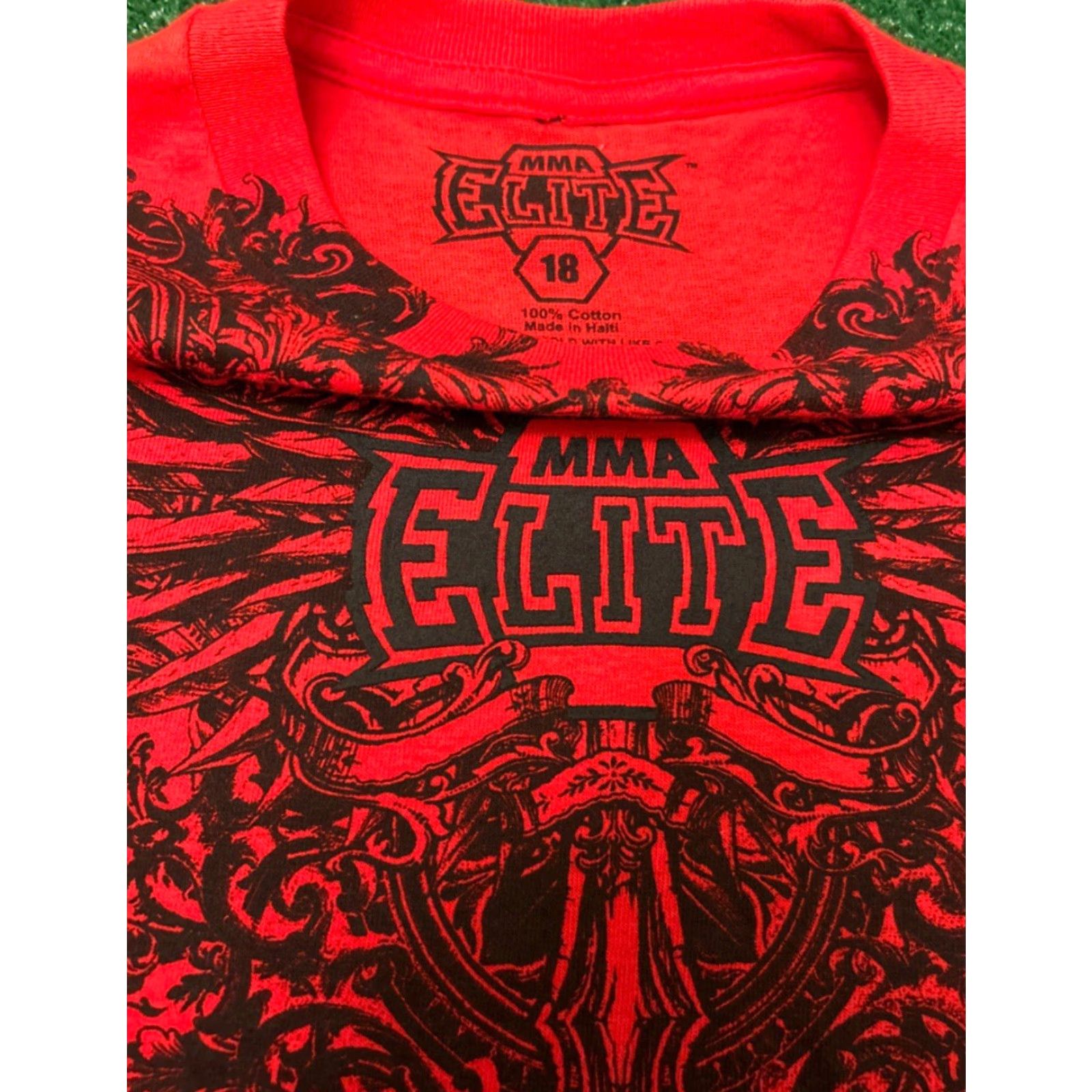 Vintage VINTAGE MMA Elite Cross Wings VTG Shirt Mens S Red Short Sleeve T-Shirt Punk Grunge Y2K UFC Raver 2000s Skater Womens? Size US S / EU 44-46 / 1 - 2 Thumbnail