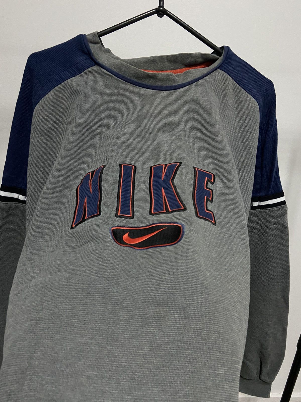Nike × Vintage Nike Sweatshirt big Logo Vintage 90s skate Size US XL / EU 56 / 4 - 8 Thumbnail