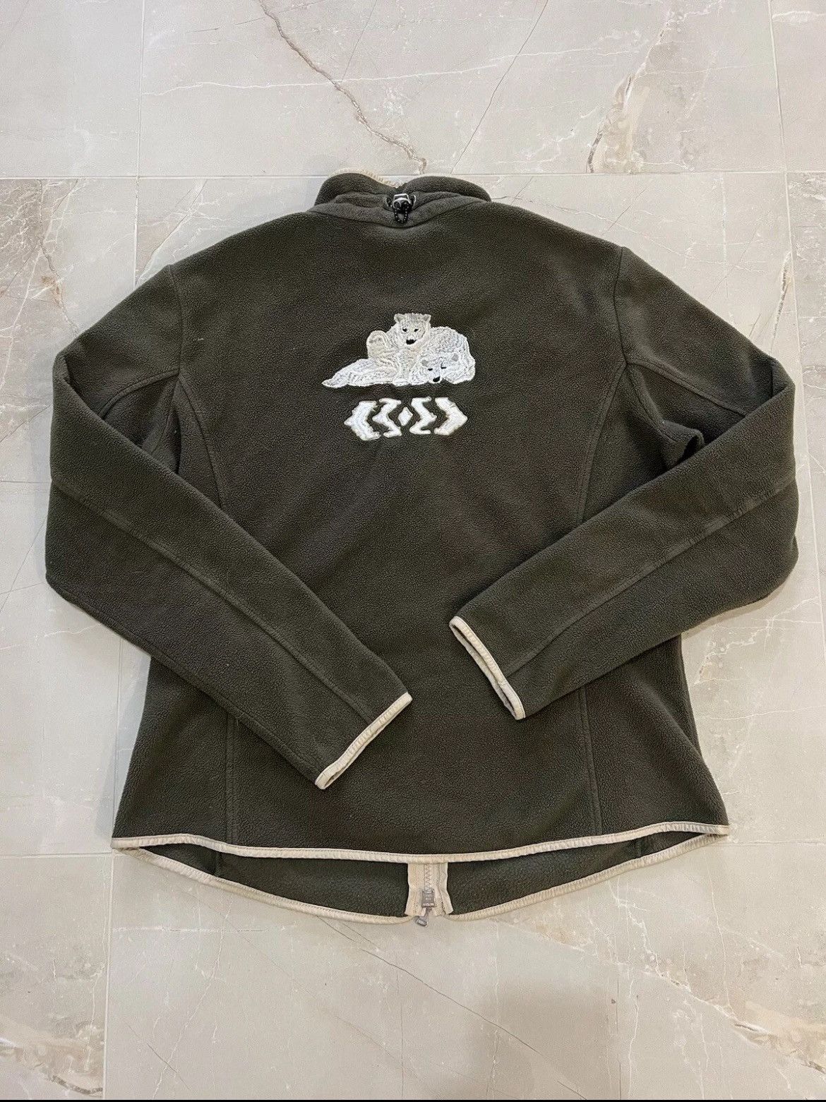 Bogner × Vintage VTG Women's Bogner Fleece Zip Dark Green Sweater Size L / US 10 / IT 46 - 8 Thumbnail