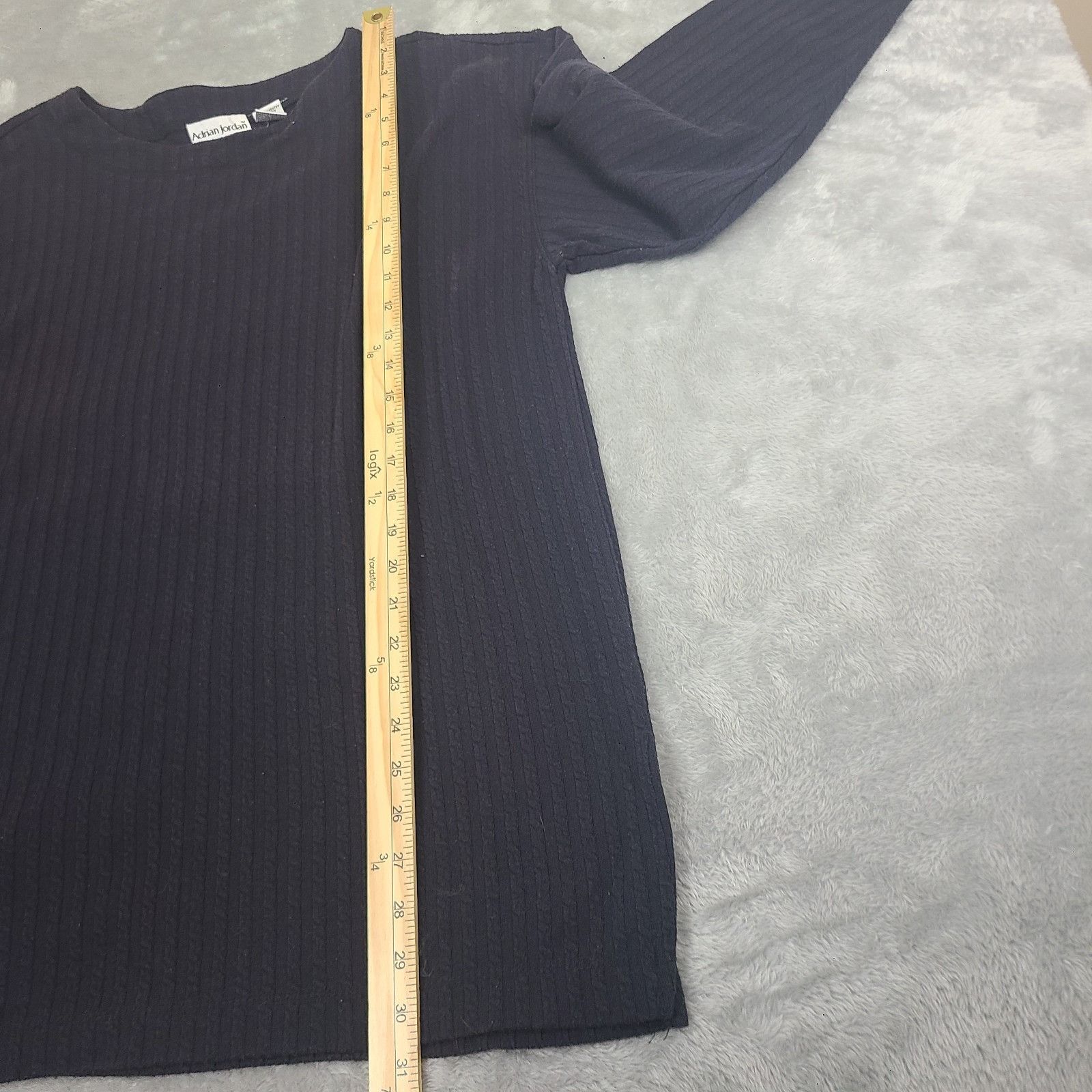 Vintage Adrian Jordan Vintage Sweater Shirt Size 14/16 Polyester Ble Size ONE SIZE - 5 Thumbnail