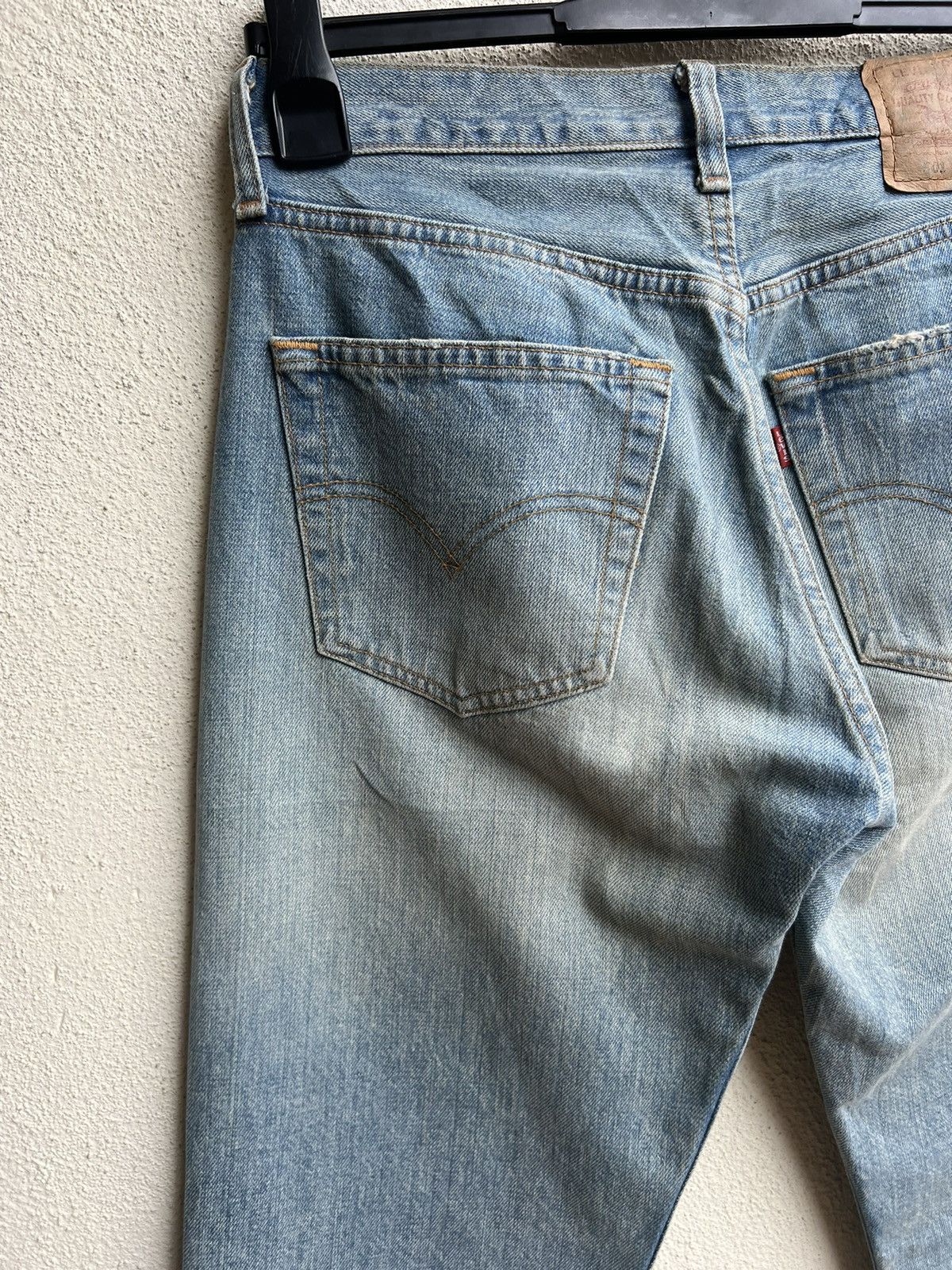 Levi's Vintage 2002 Levi’s 501 Fade Denim Patchwork Jeans Size US 30 / EU 46 - 14 Thumbnail