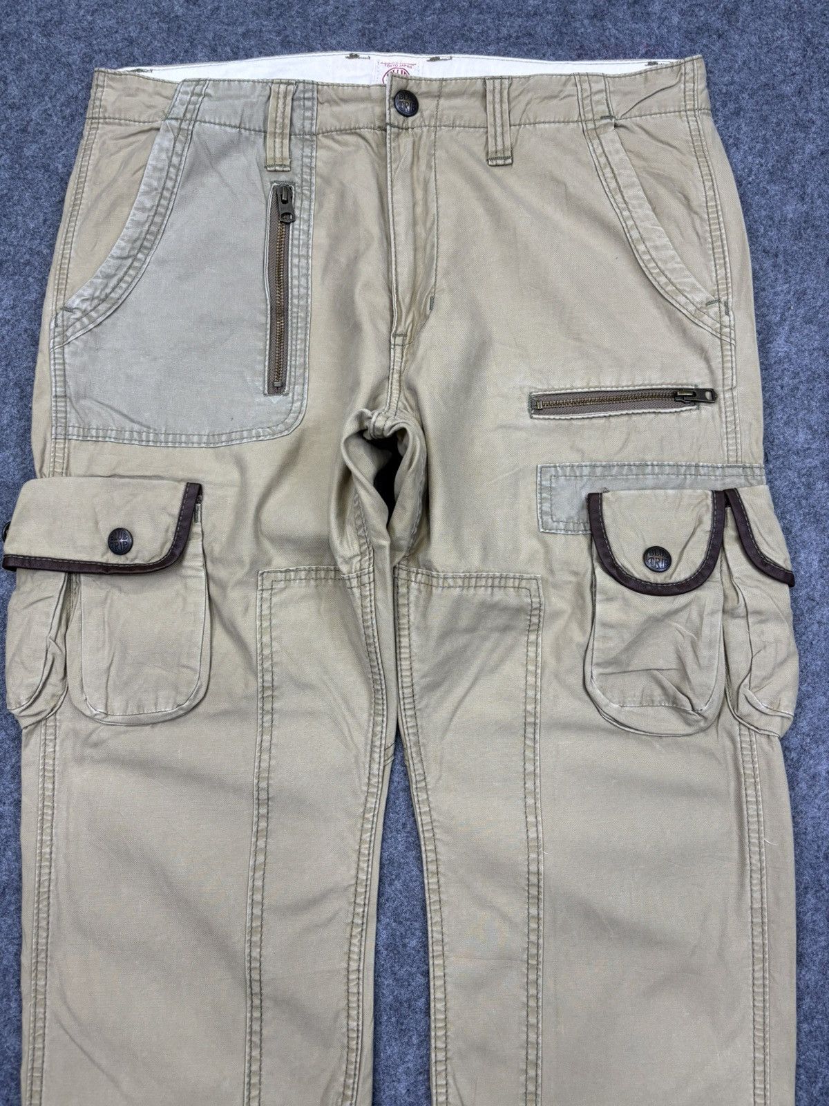 Edwin EDWIN Very Rare Multipockets Two Tones USMC Cargo Pant F808 Size US 35 - 3 Thumbnail