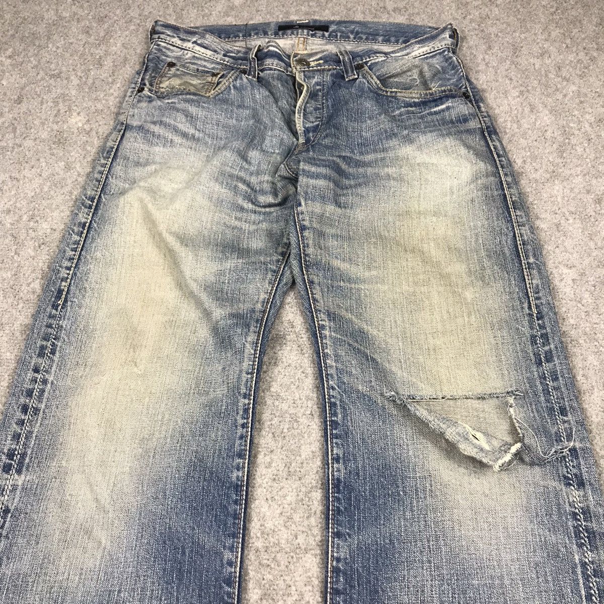 Japanese Brand × Johnbull JOHN BULL DISTRESSED DENIM RARE DENIM PANTS 145 Size US 30 / EU 46 - 3 Thumbnail
