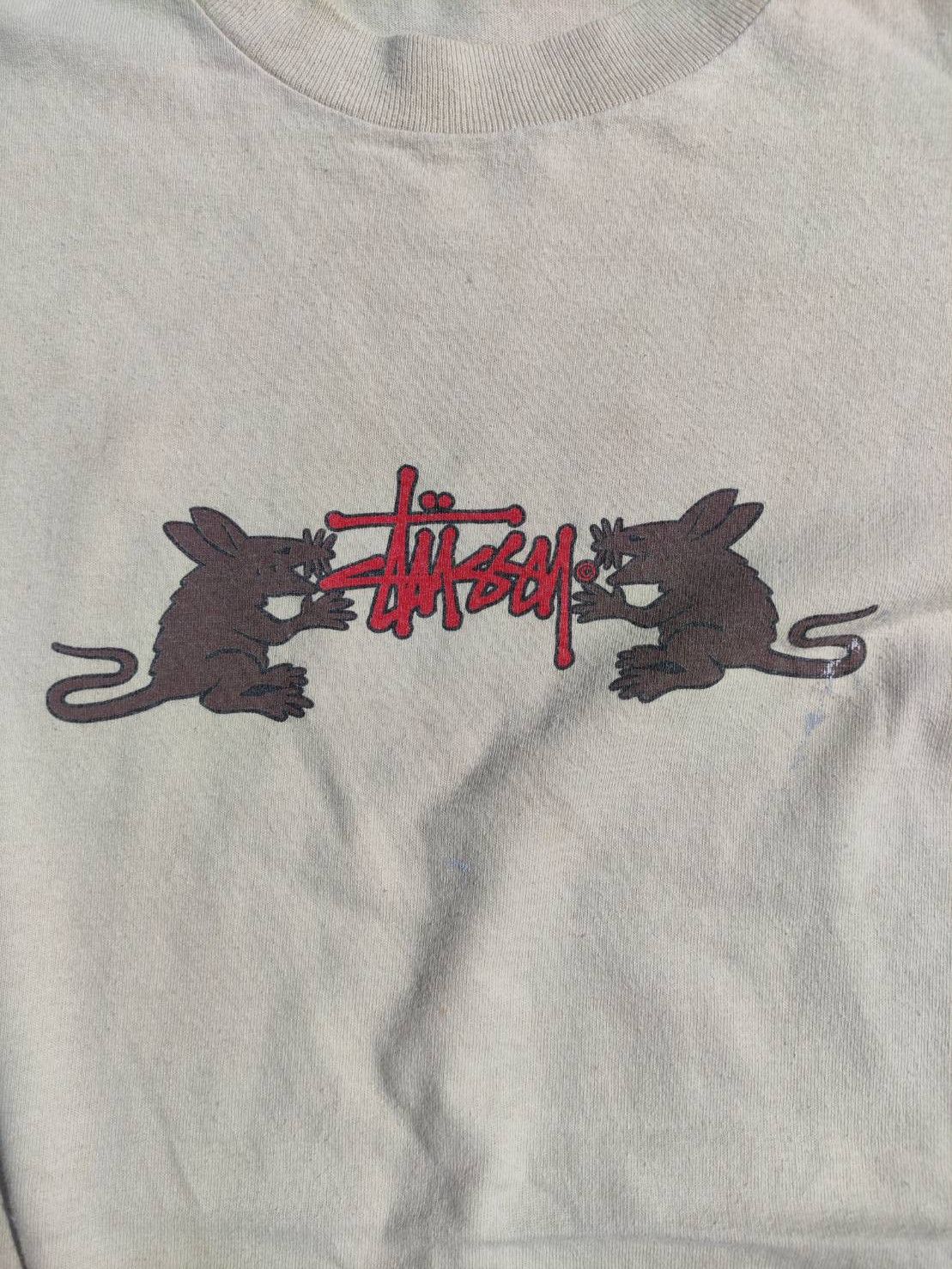 Stussy Vtg 90's Stussy " Rat Pack " Made in USA T-Shirt Size US L / EU 52-54 / 3 - 4 Thumbnail