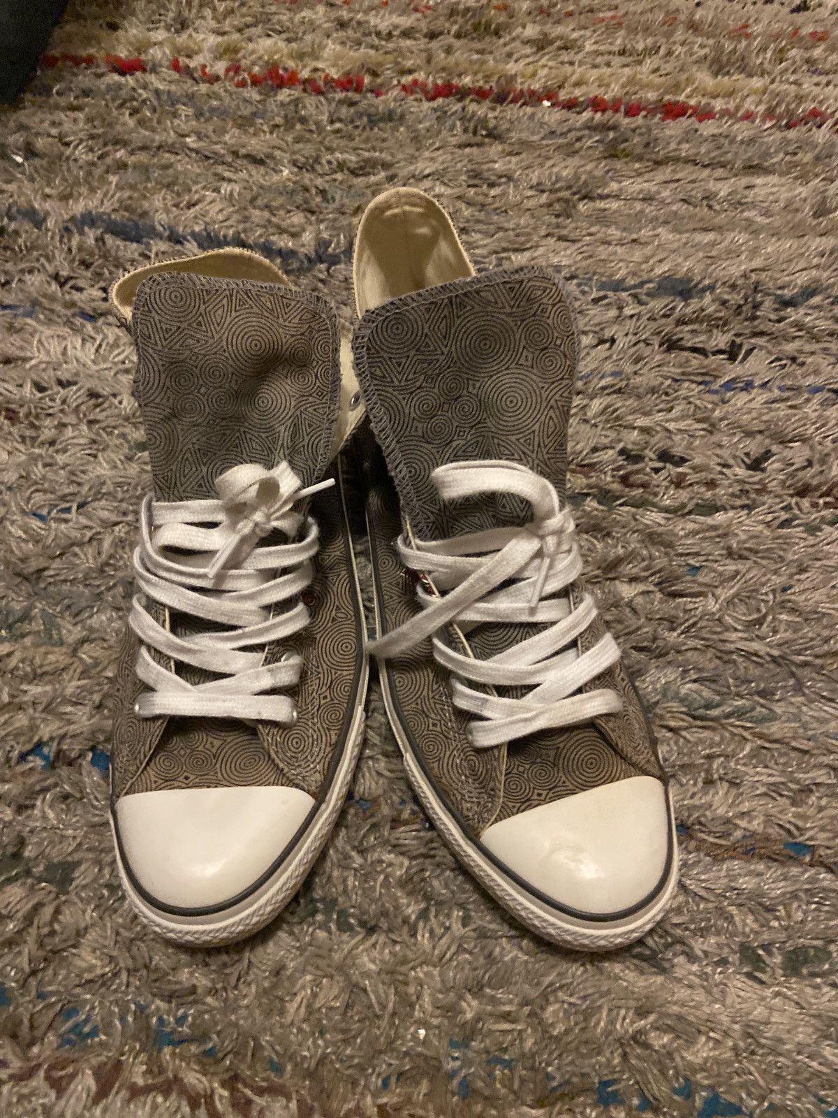 Converse CONVERSE CHUCK TAYLOR ALL STAR HIGH GREY SKULL Size US 11 / EU 44 - 4 Thumbnail