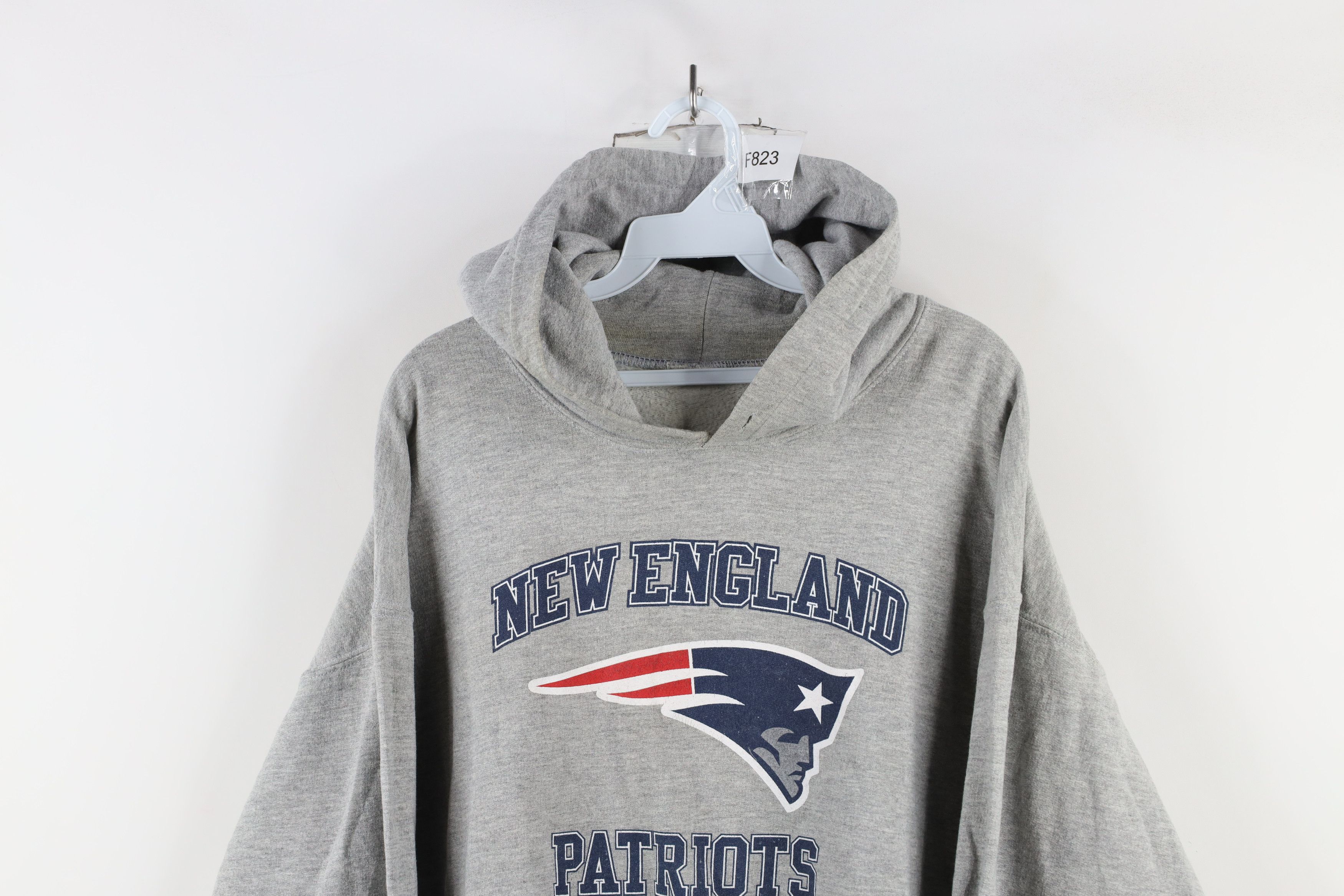 Reebok × Vintage Vintage Reebok New England Patriots Football Hoodie Gray Size US L / EU 52-54 / 3 - 2 Thumbnail