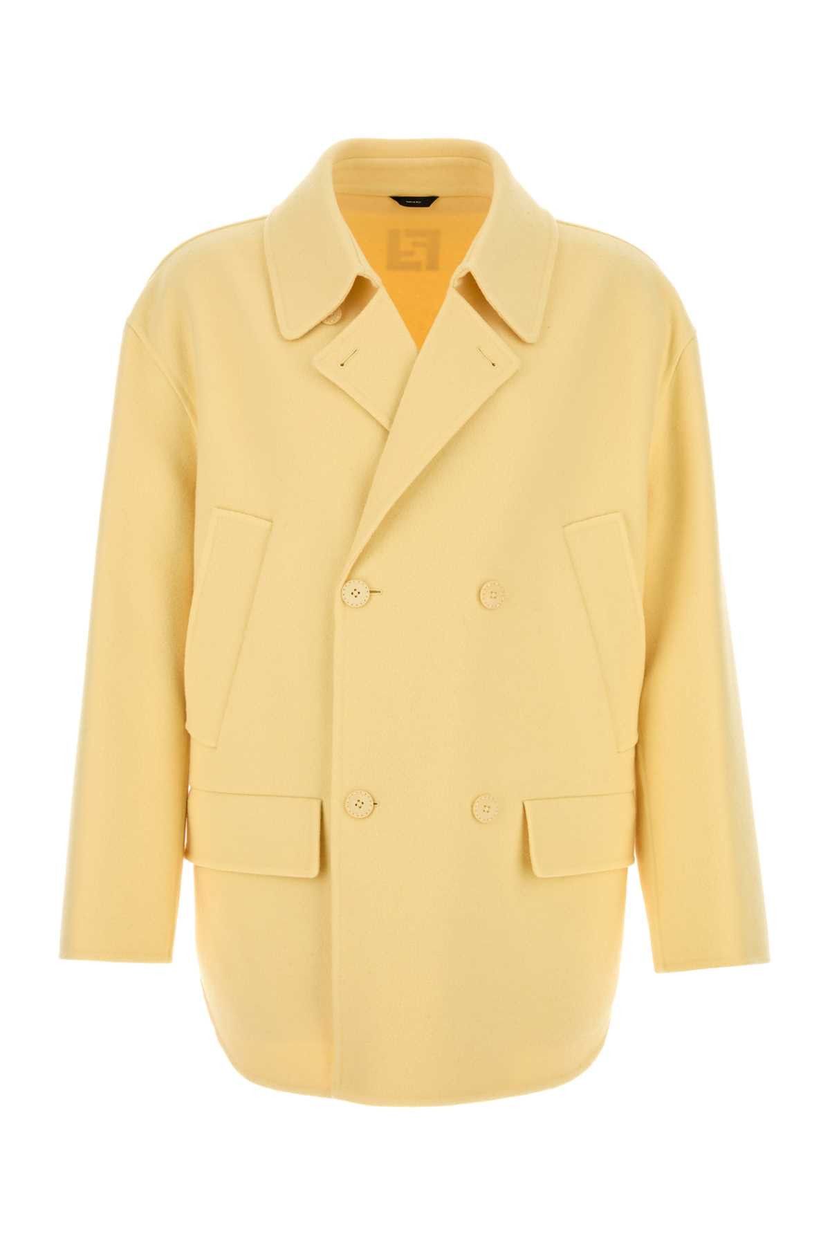 Fendi Yellow Flannel Blazer Size US M / EU 48-50 / 2 - 1 Thumbnail