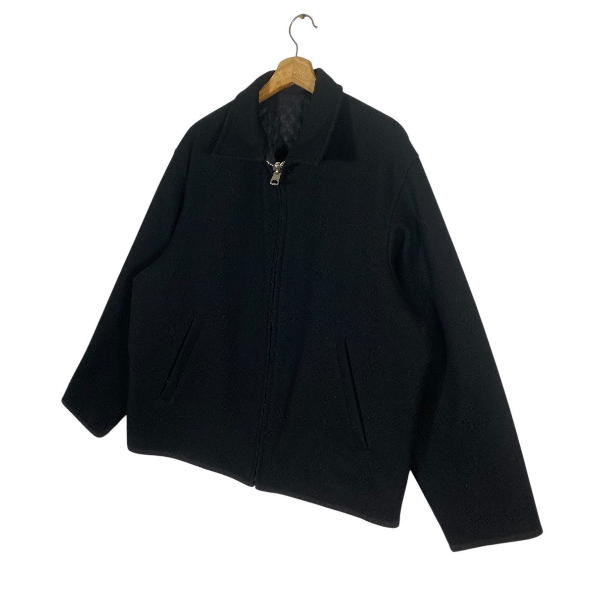 Vintage × Y's for Men × Yohji Yamamoto Vintage Ys For Men Yohji Yamamoto Reversible Wool Zipper Size US L / EU 52-54 / 3 - 4 Thumbnail