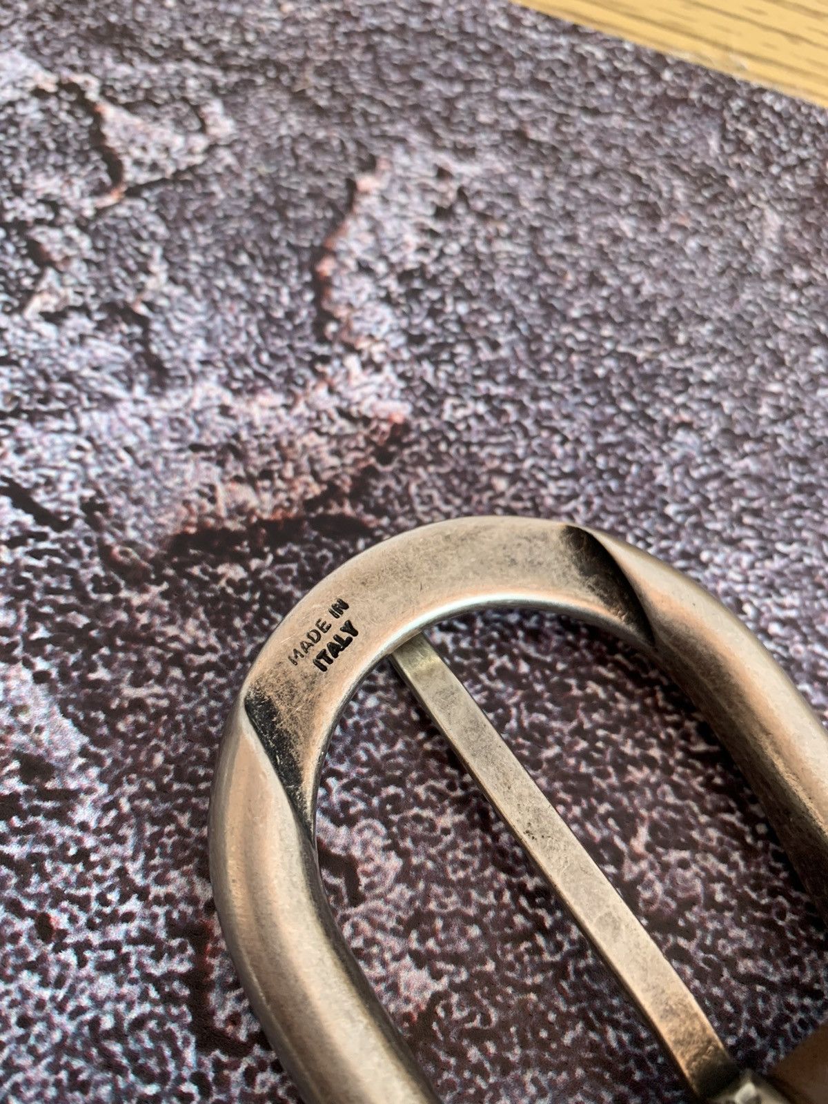 Vintage Berge Italy Leather Metal Avant Garde Opium Belt 95cm Size ONE SIZE - 9 Thumbnail