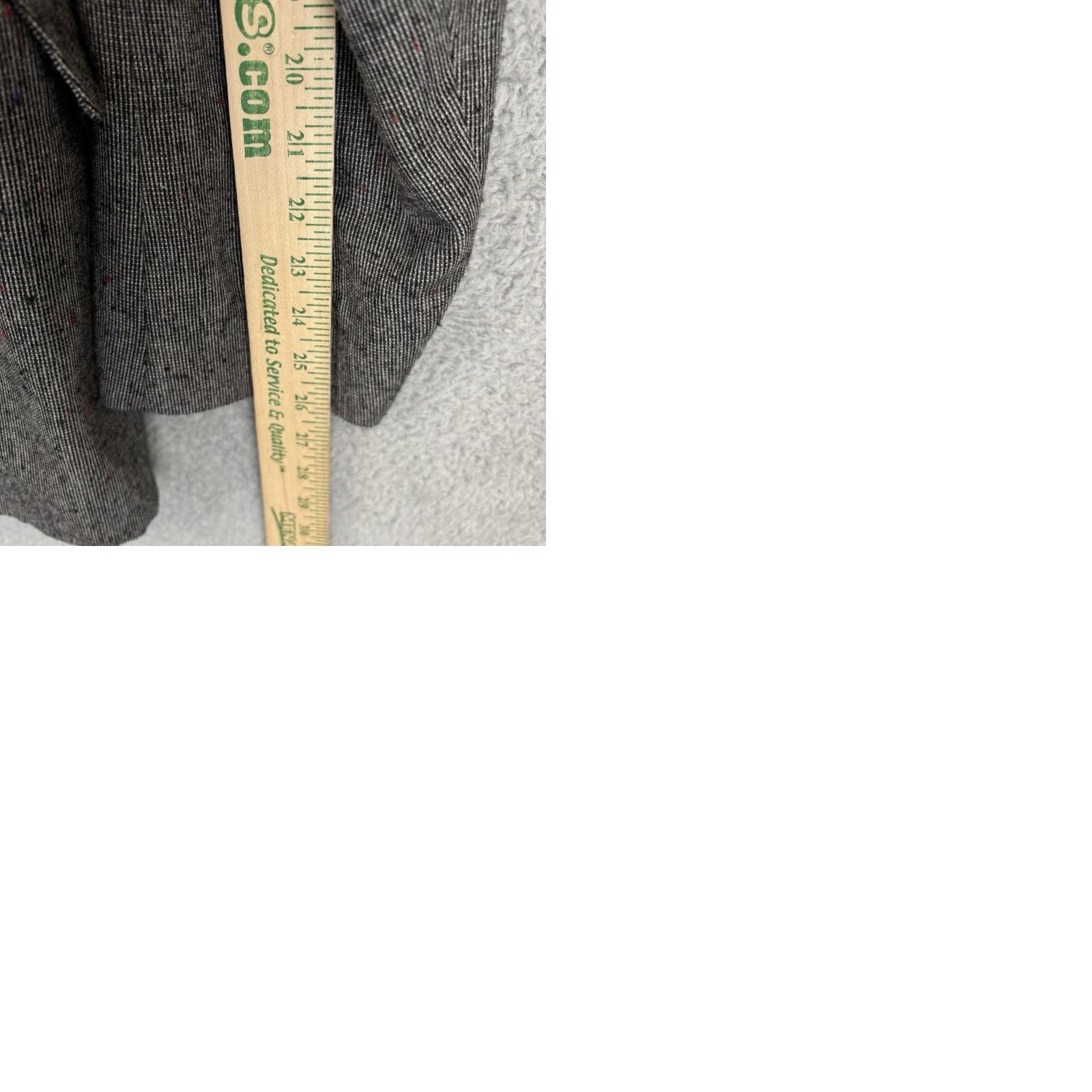 YOKE VINTAGE Circle S Mens Western Blazer 44L Gray Tweed Rockabilly Cowboy Jacket Size 44R - 10 Thumbnail