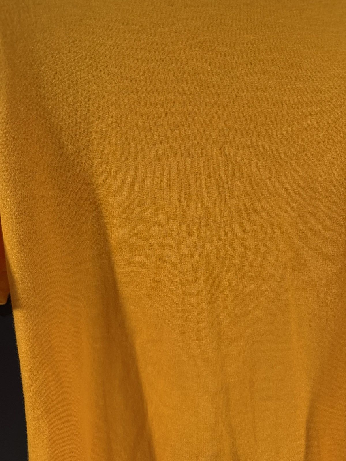 Vintage 1980s Vintage Yellow Blank Single Stitch Grunge Tee L Size US L / EU 52-54 / 3 - 5 Thumbnail