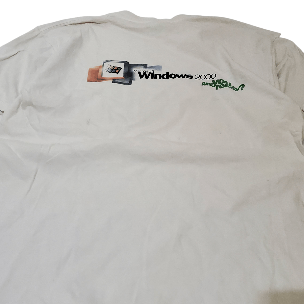 Vintage Y2K Windows 2000 Are You Ready T-Shirt Size US L / EU 52-54 / 3 - 5 Thumbnail