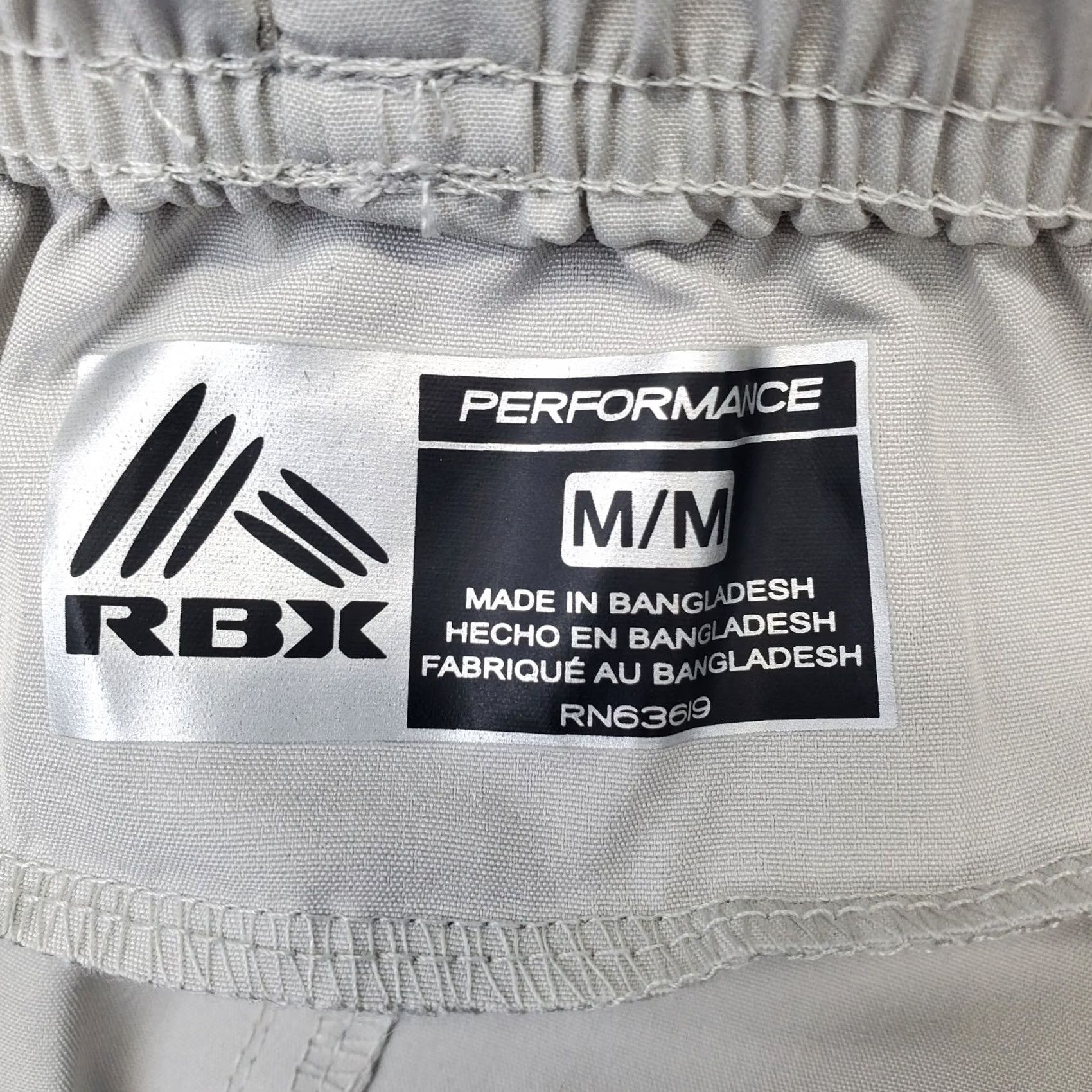 Vintage RBX Training Shorts Mens M Gray Athletic Performance Stretch Elastic Waist Size US 31 - 7 Thumbnail