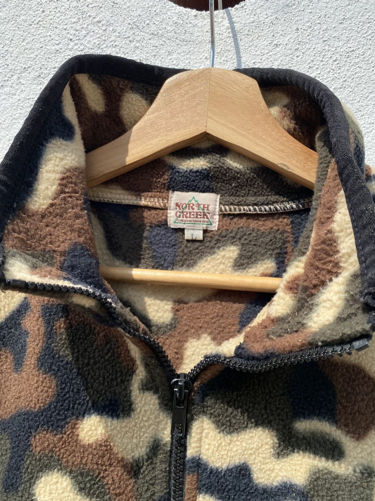Vintage Vintage North Greek Fleece Jacket Size US L / EU 52-54 / 3 - 7 Thumbnail