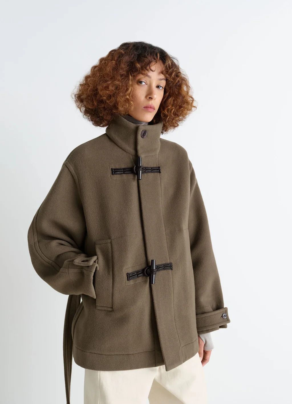 Lemaire Lemaire Squirrel Wool Duffle Coat Size US XL / EU 56 / 4 - 2 Thumbnail