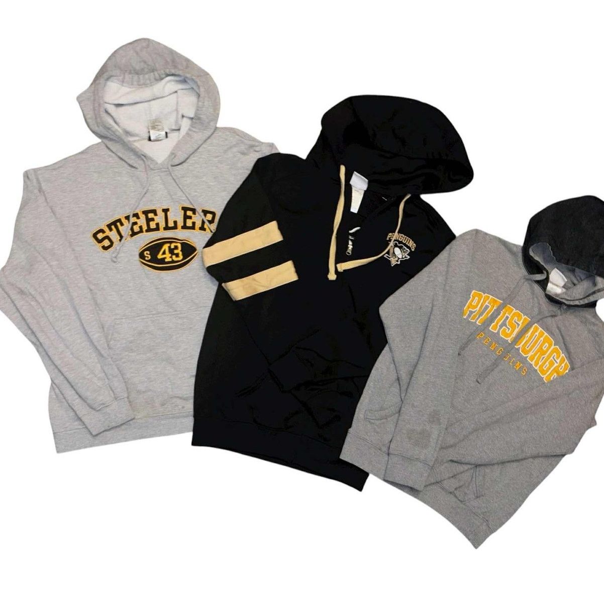 NHL 3 Pittsburgh Steelers/Pirates/Penguins Sweatshirt Hoodies SM Size US S / EU 44-46 / 1 - 9 Thumbnail