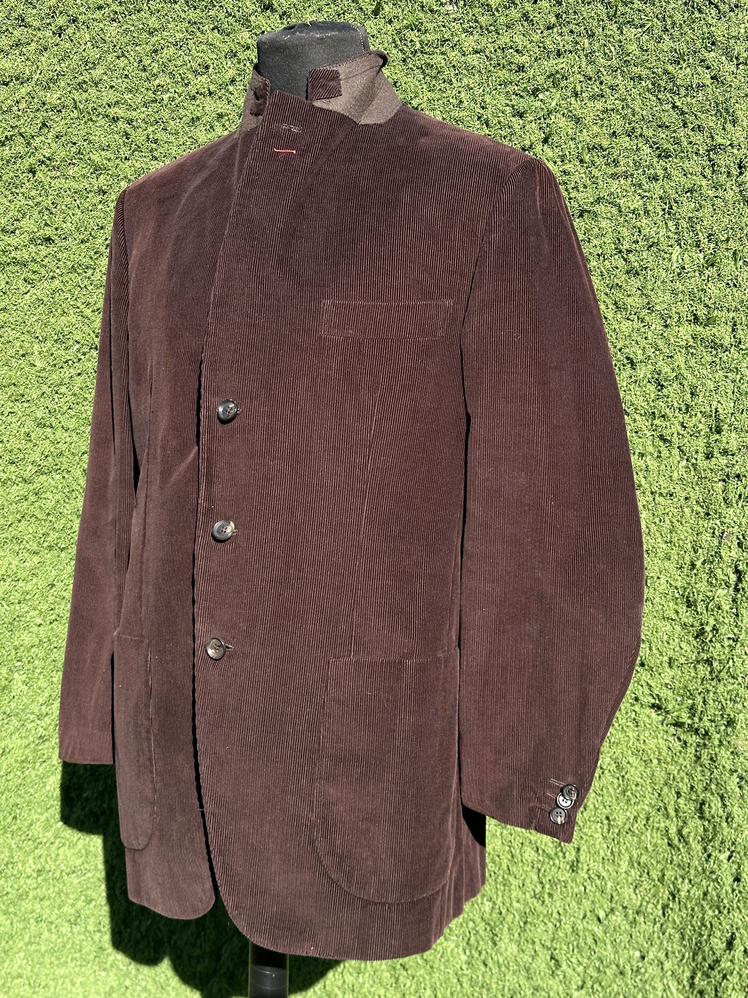 Isaia Rare Isaia Napoli Brown Corduroy Blazer Size 54 Drop 7R Size 54R - 2 Thumbnail