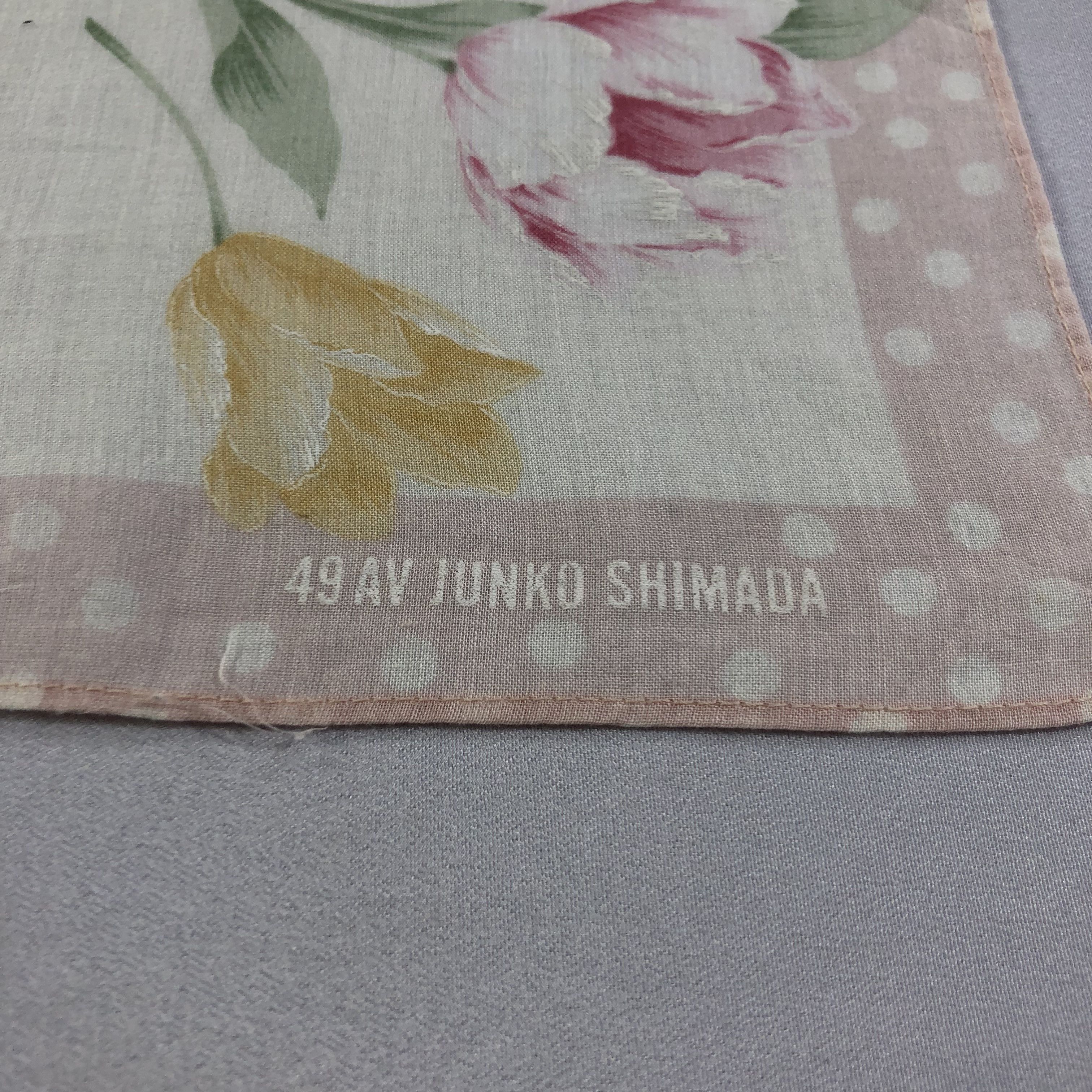 Japanese Brand × Junko Shimada × Vintage 49 AV Junko Shimada Handkerchief Neckerchief Bandana H2199 Size ONE SIZE - 4 Thumbnail
