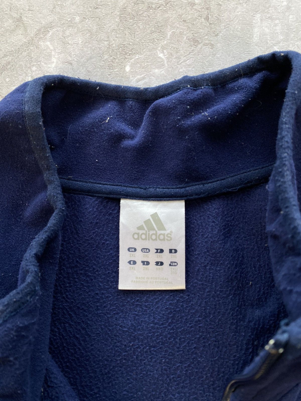 Adidas × Vintage OOs Adidas Paris Rugby Staid Francais Zip Up Fleece Jacket Size US XL / EU 56 / 4 - 9 Thumbnail