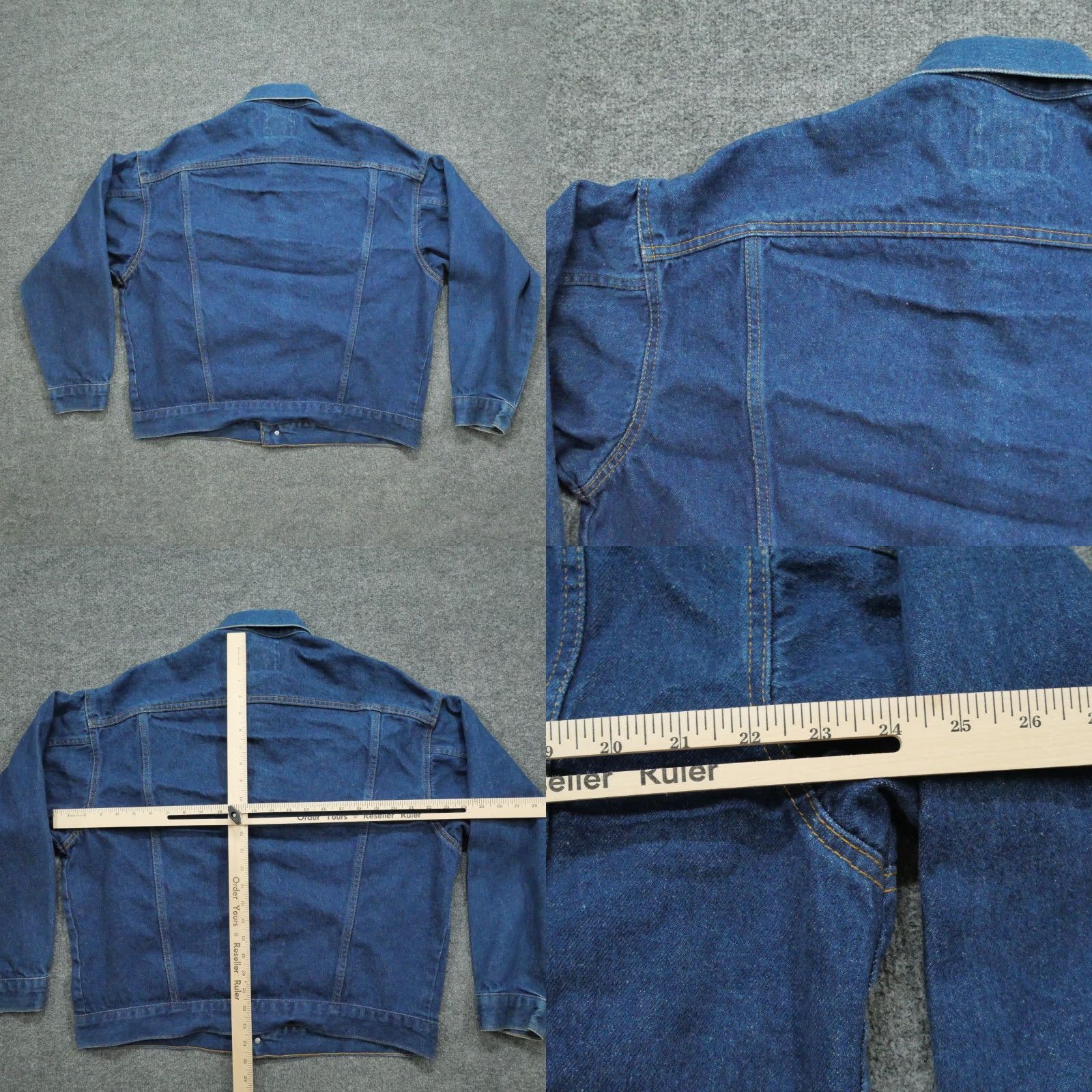 Vintage VINTAGE Big Smith Jacket Mens L Blue Denim Trucker Shirt Size US 33 - 8 Thumbnail